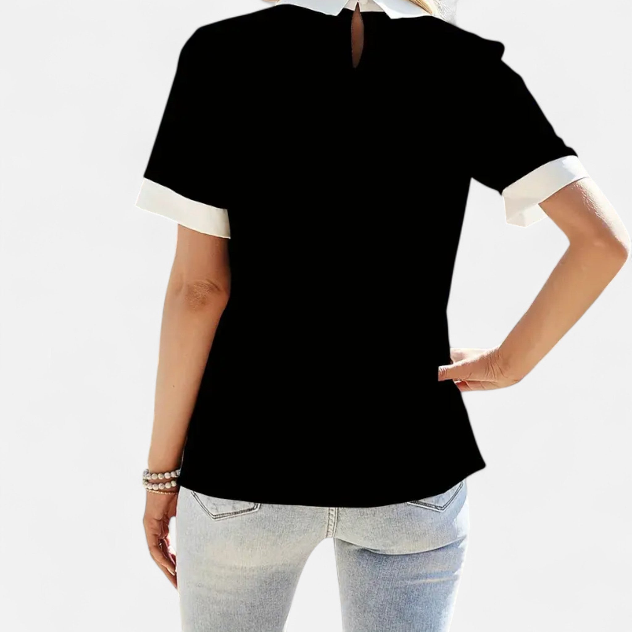 Cariova Mode | Women’s Short-Sleeve Blouse – Timeless Elegance