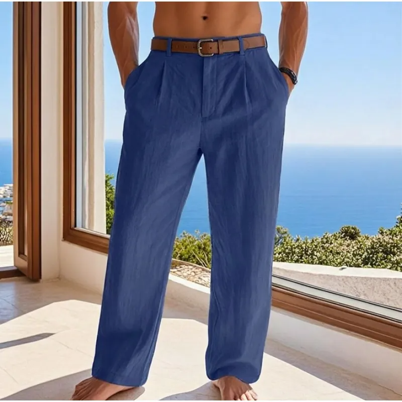 Cariova Mode I Men's Casual  Linen Trousers