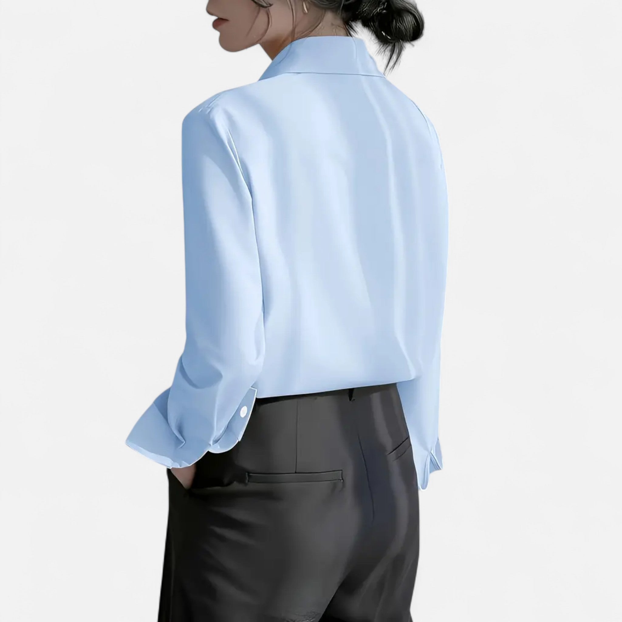 Cariova Mode | Women’s Long-Sleeve Office Blouse – Timeless Elegance
