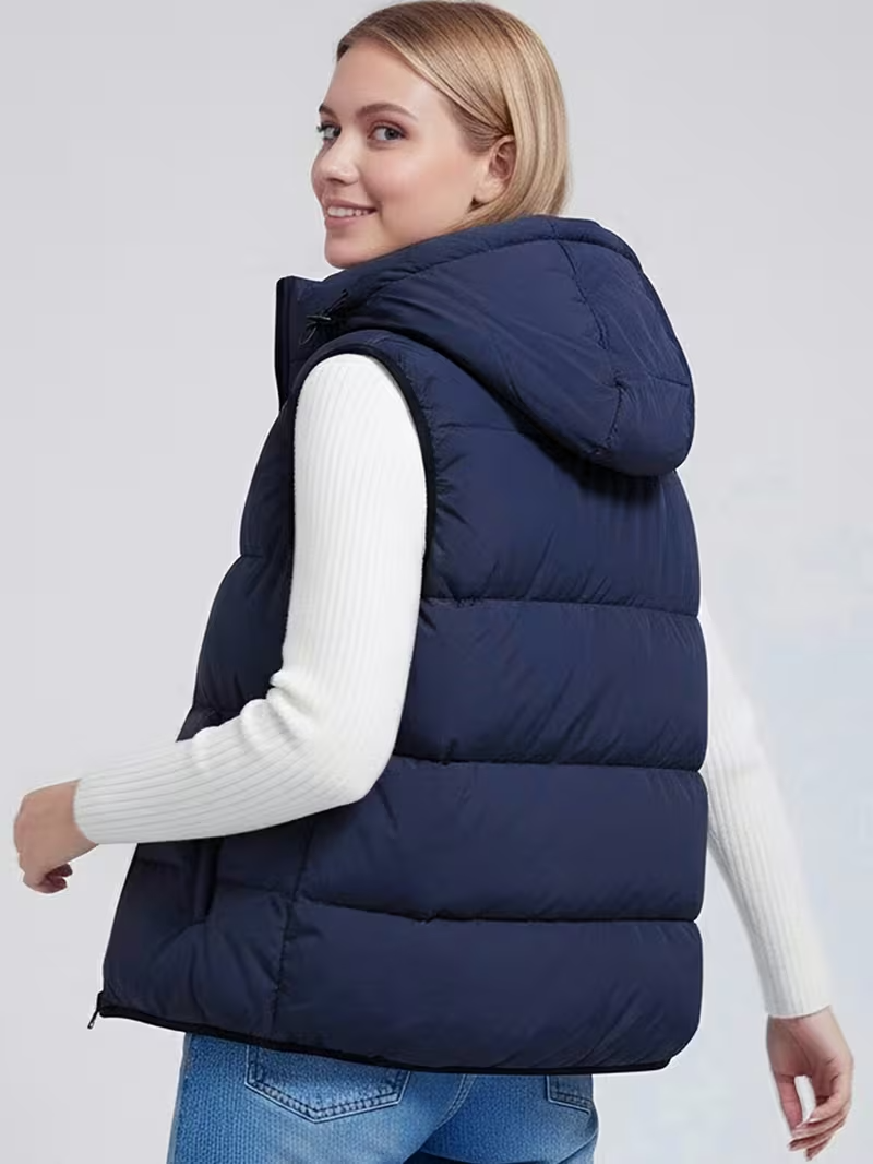 Cariova Mode | Women's Hooded Sleeveless Gilet