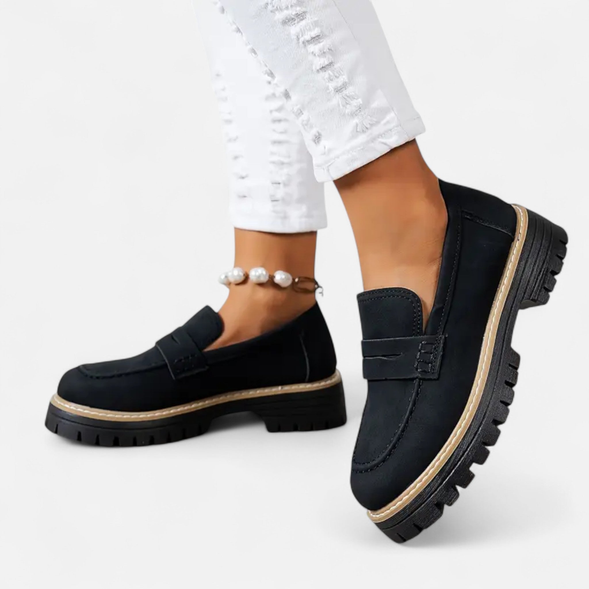 Cariova Mode | Women’s Retro Chunky Loafers – Heritage Edge