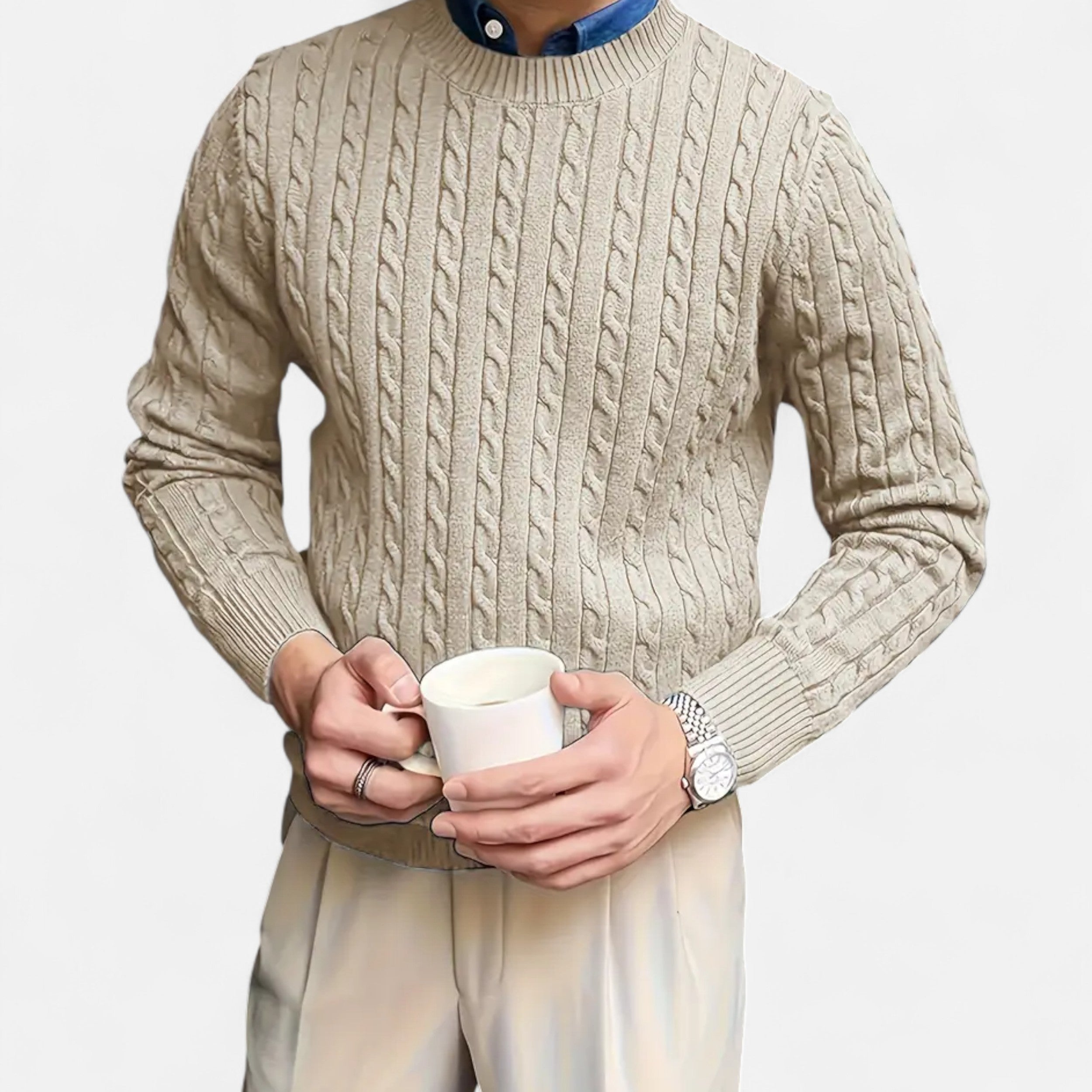 Cariova Mode I Men's Round Neck Sweater