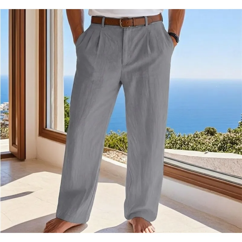 Cariova Mode I Men's Casual  Linen Trousers