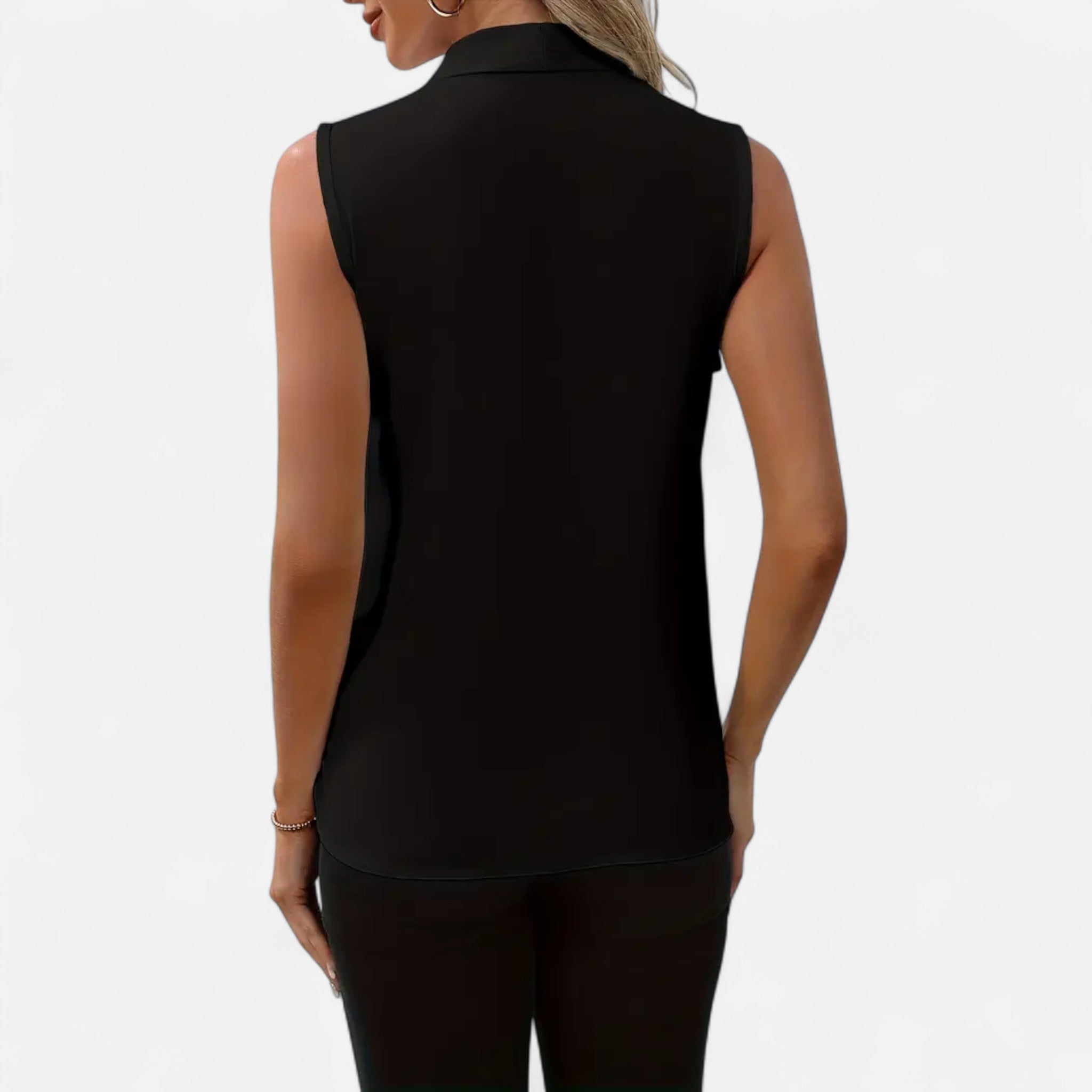 Cariova Mode | Women’s Sleeveless V-Neck Top – Timeless Elegance