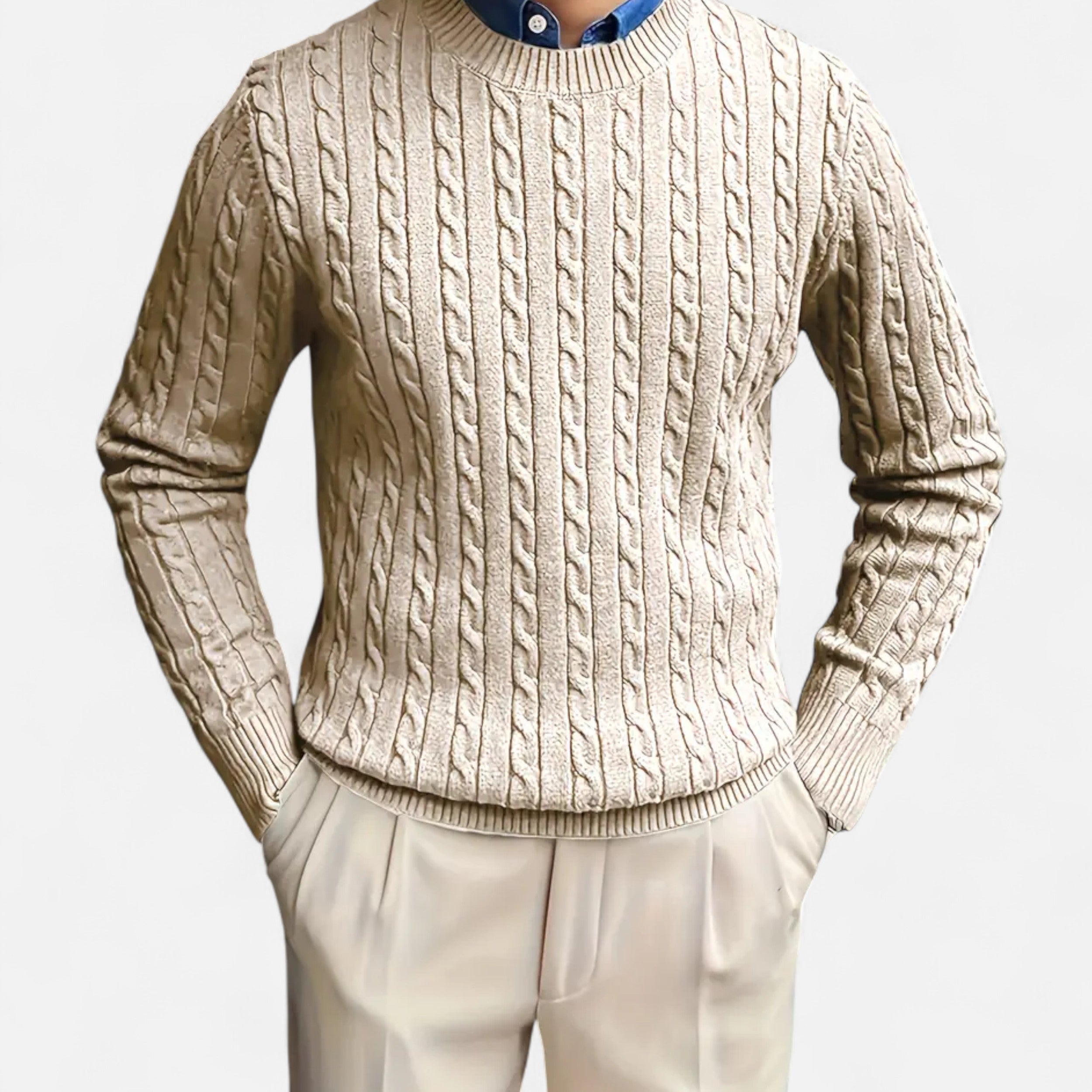 Cariova Mode I Men's Round Neck Sweater