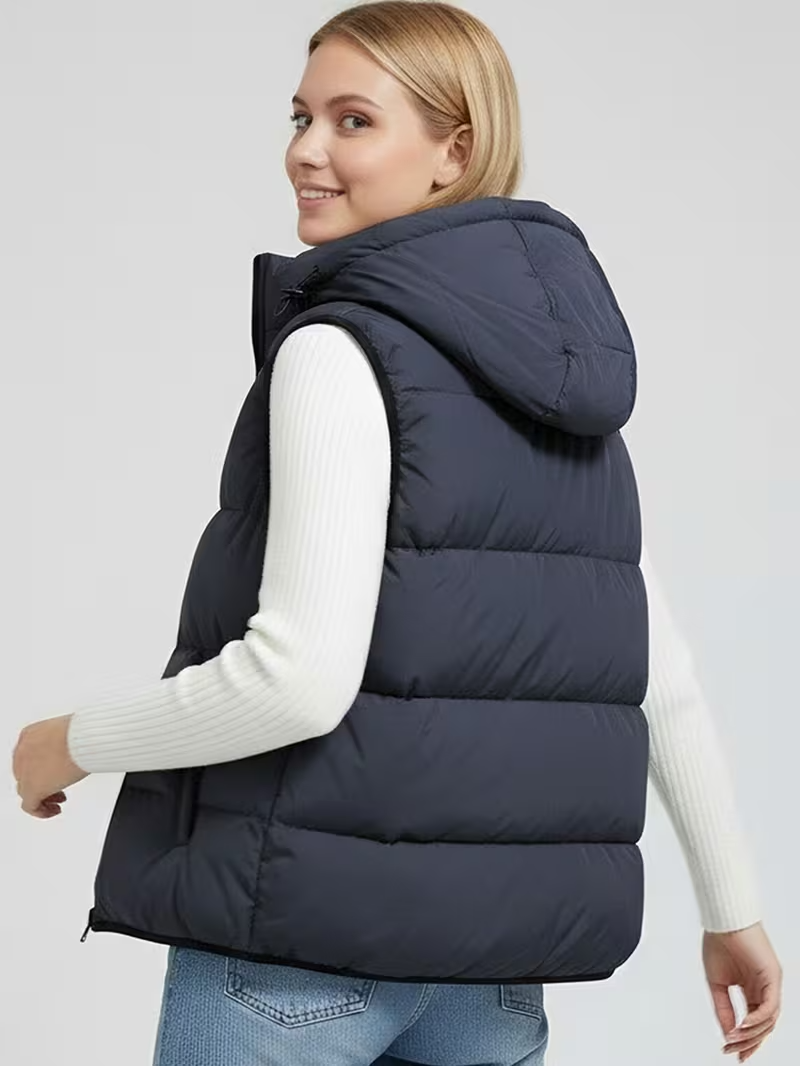 Cariova Mode | Women's Hooded Sleeveless Gilet
