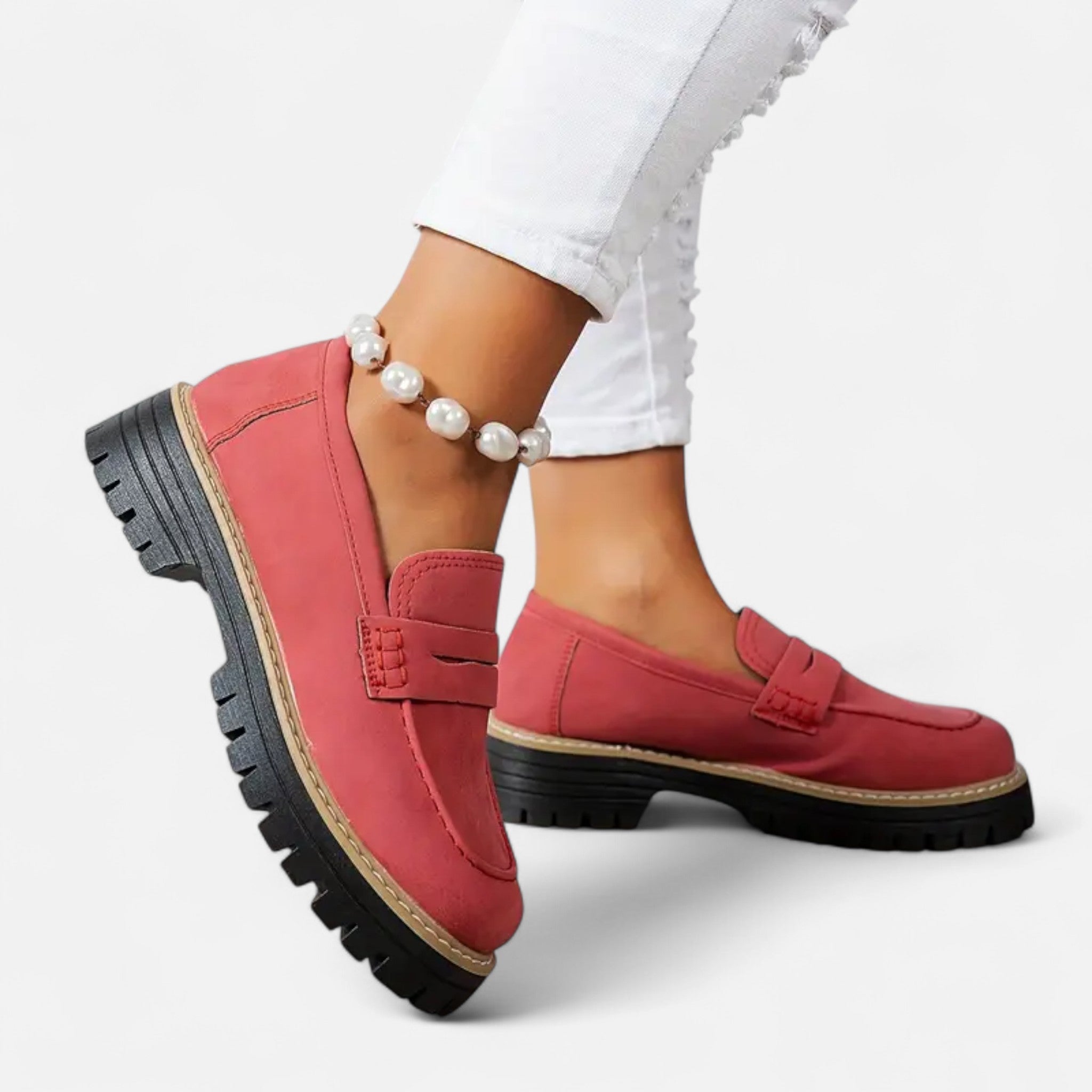 Cariova Mode | Women’s Retro Chunky Loafers – Heritage Edge