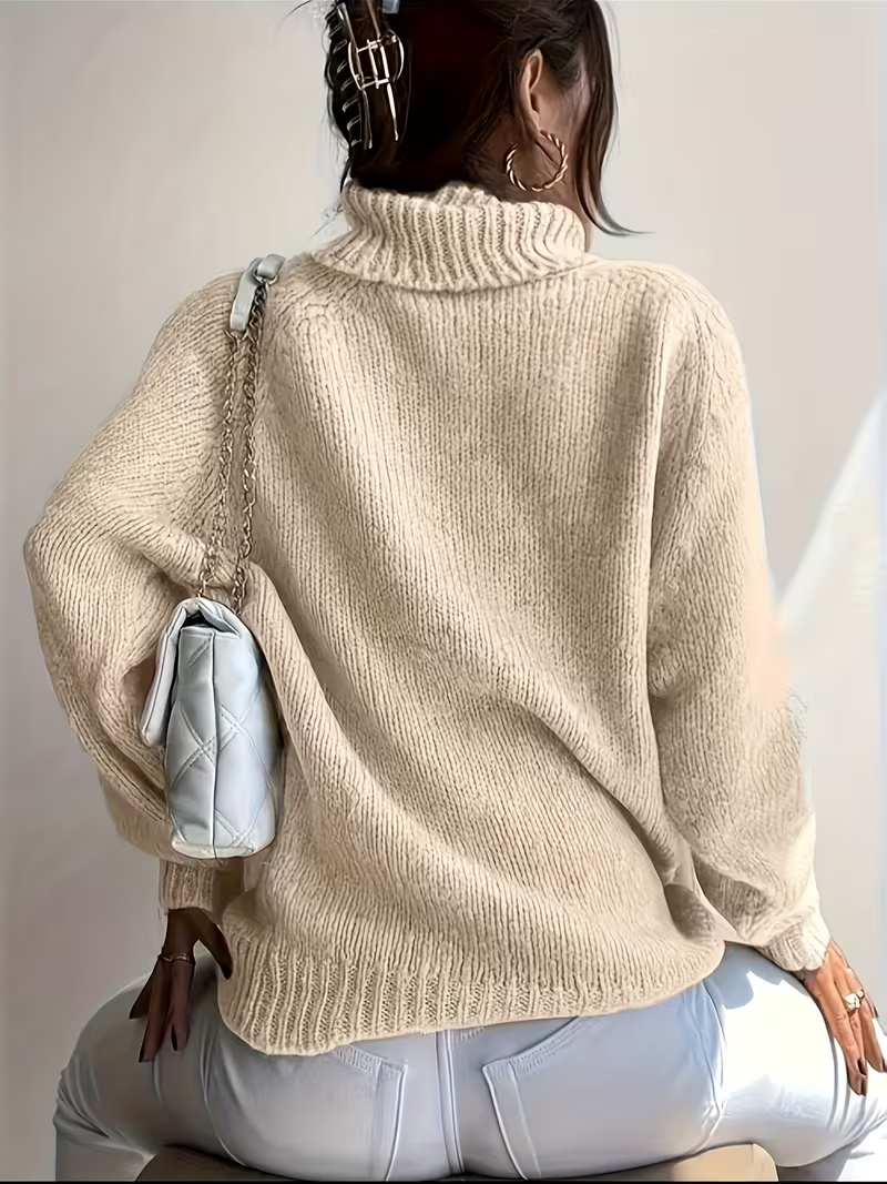 Cariova Mode | Women’s Turtleneck Knit Sweater