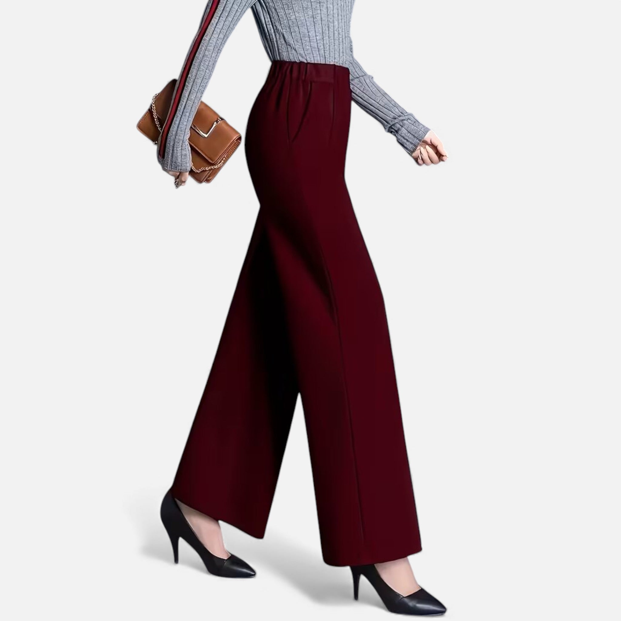 Cariova Mode | Women’s Heritage High-Waist Wide-Leg Trousers
