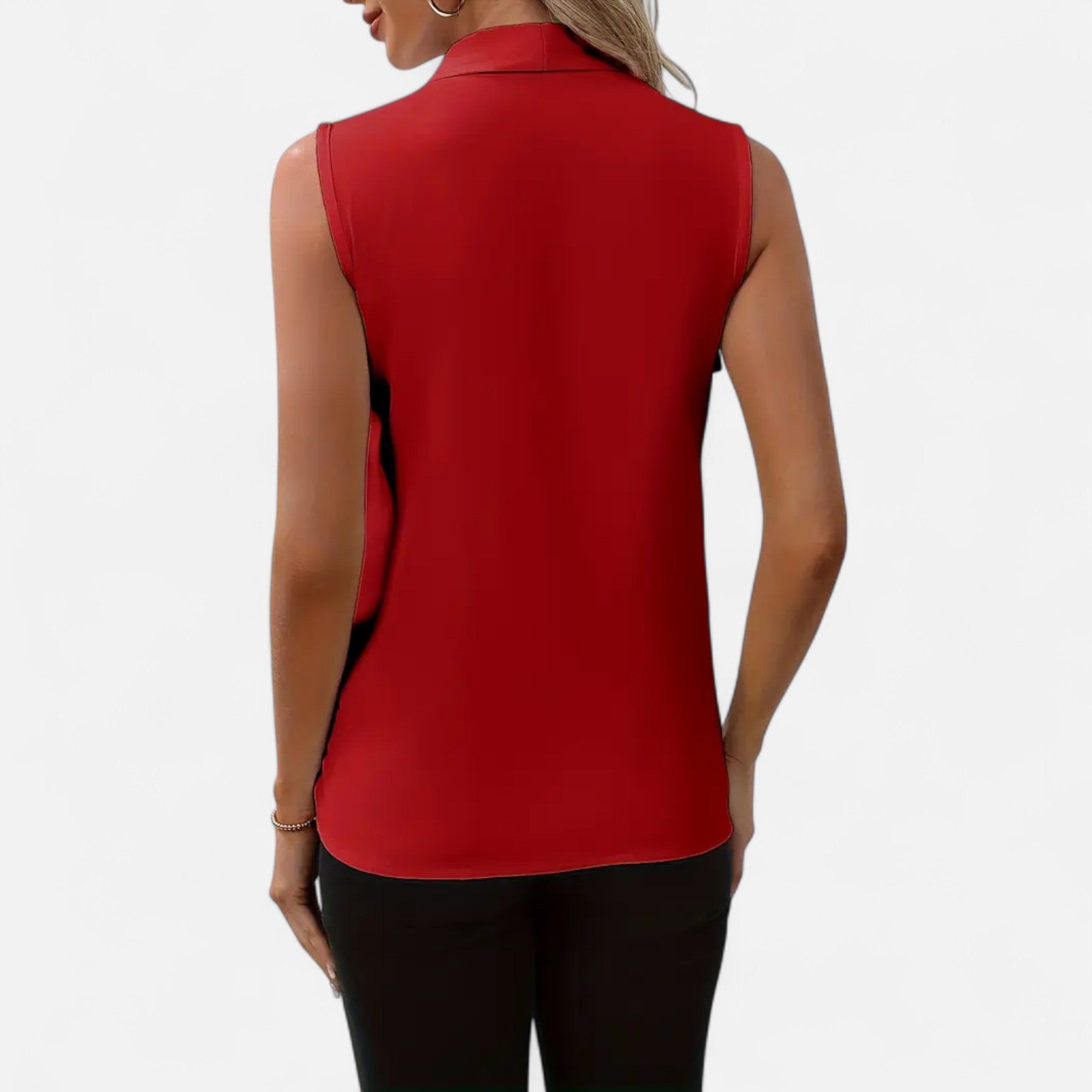 Cariova Mode | Women’s Sleeveless V-Neck Top – Timeless Elegance