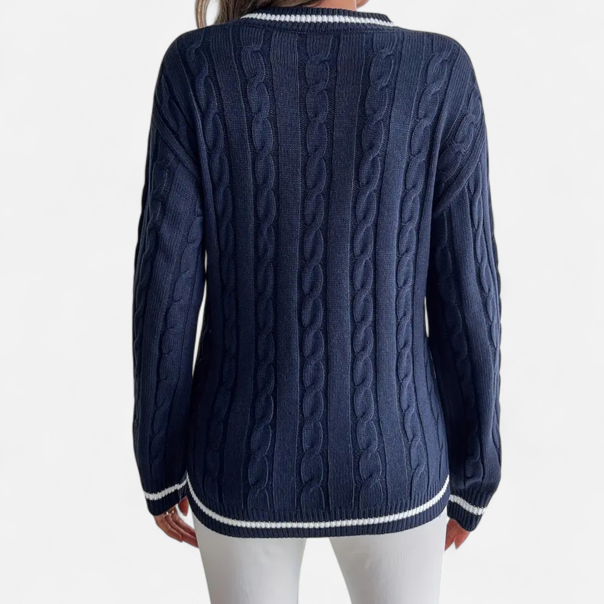 Cariova Mode I Women's V-Neck Sweater