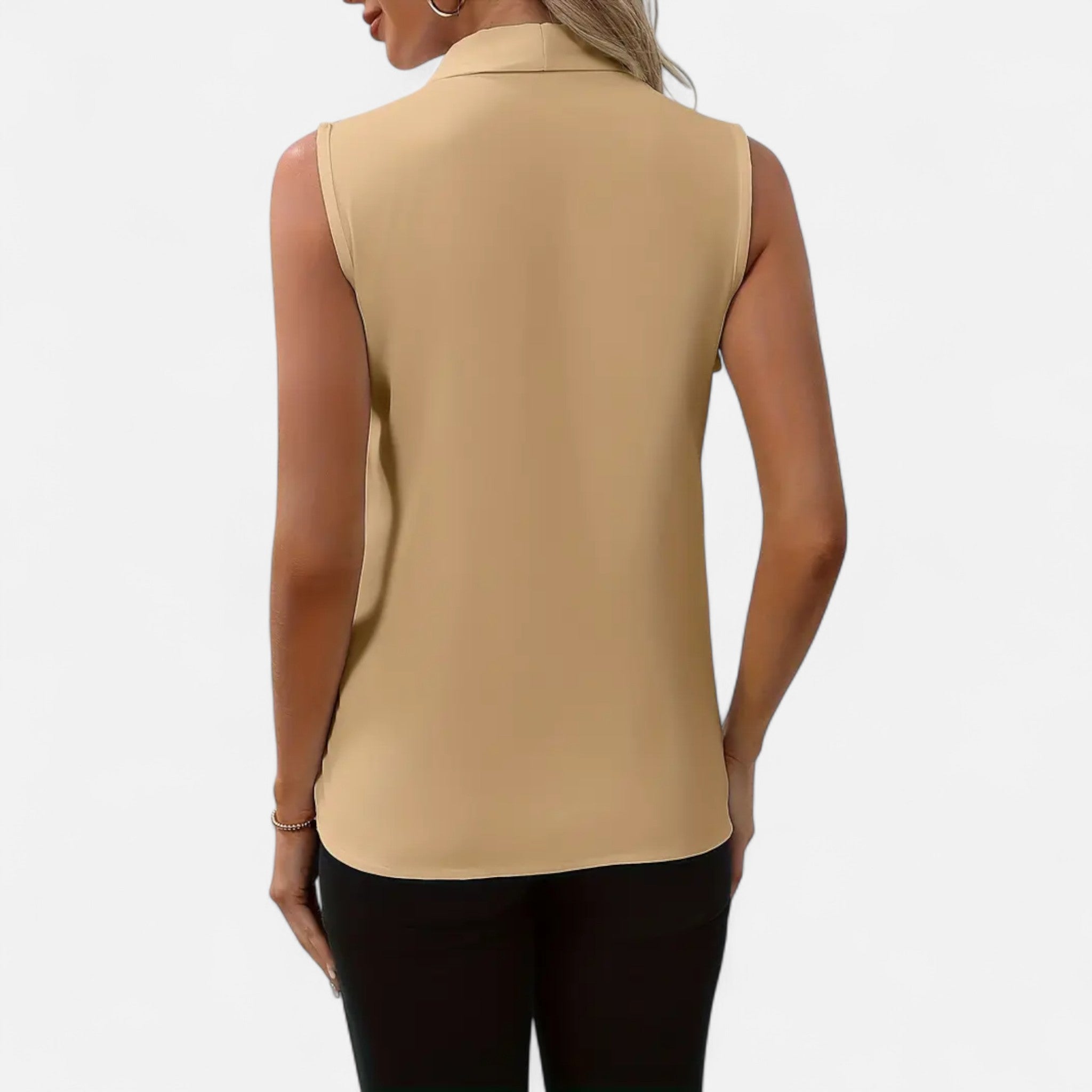 Cariova Mode | Women’s Sleeveless V-Neck Top – Timeless Elegance