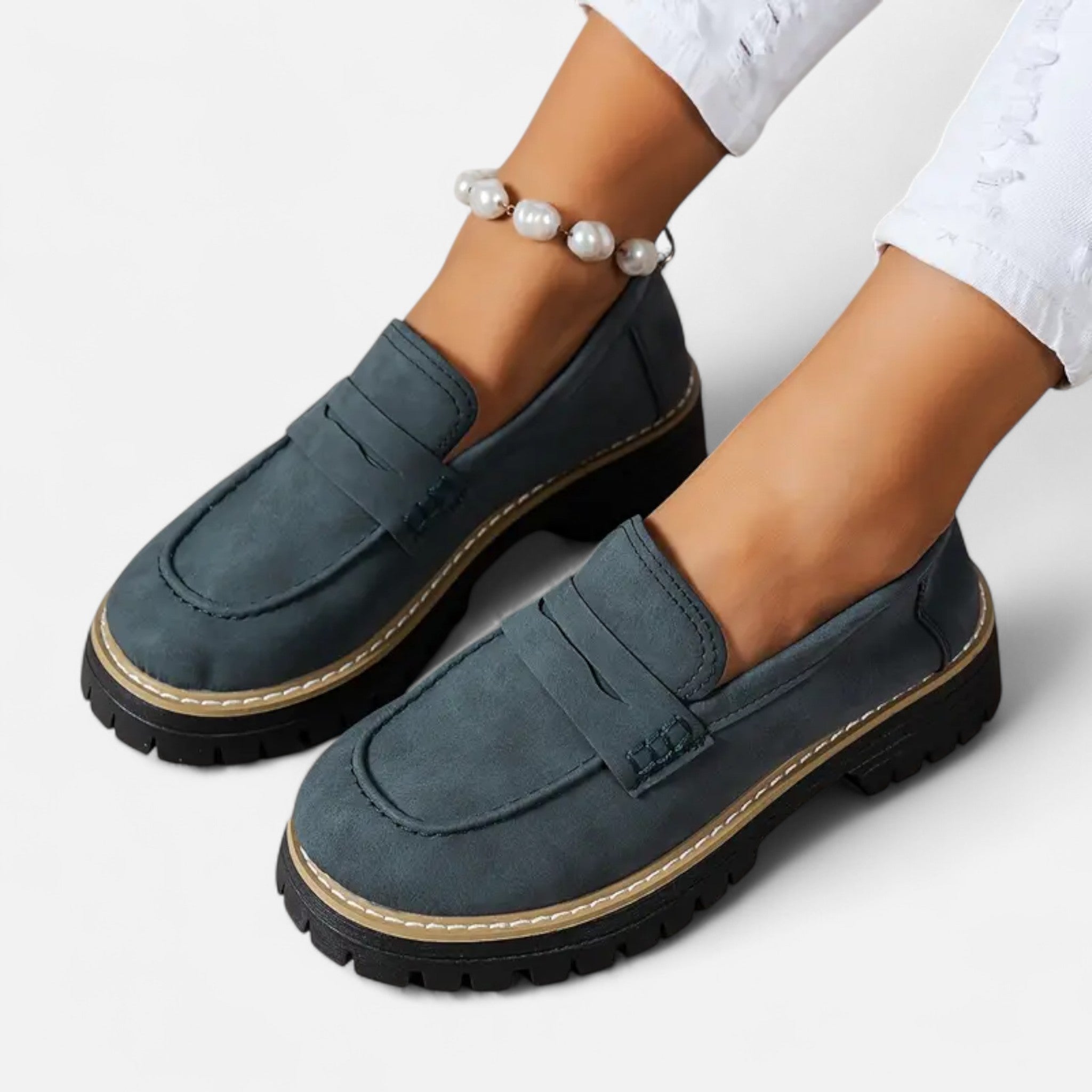 Cariova Mode | Women’s Retro Chunky Loafers – Heritage Edge