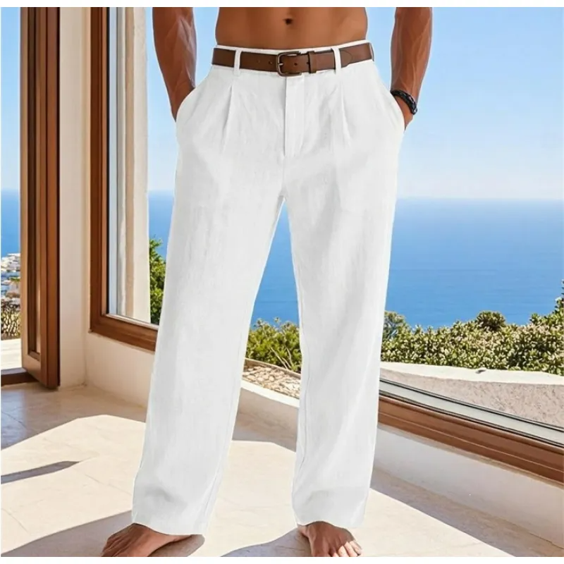Cariova Mode I Men's Casual  Linen Trousers