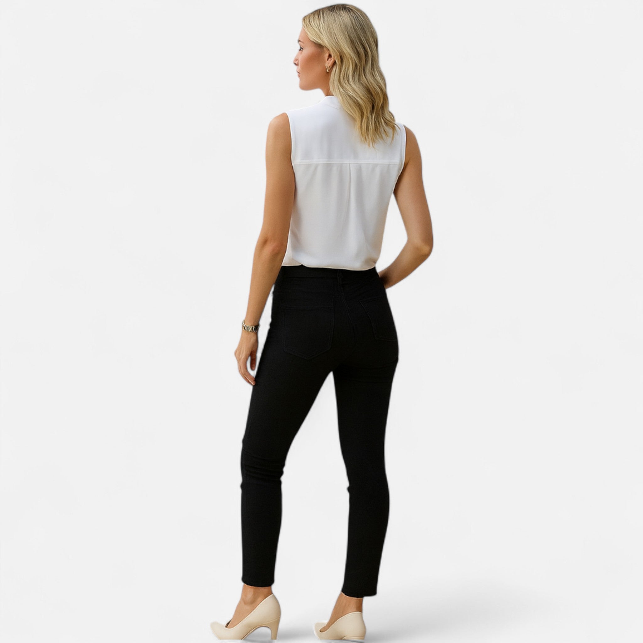 Cariova Mode | Women’s Sleeveless V-Neck Top – Timeless Elegance