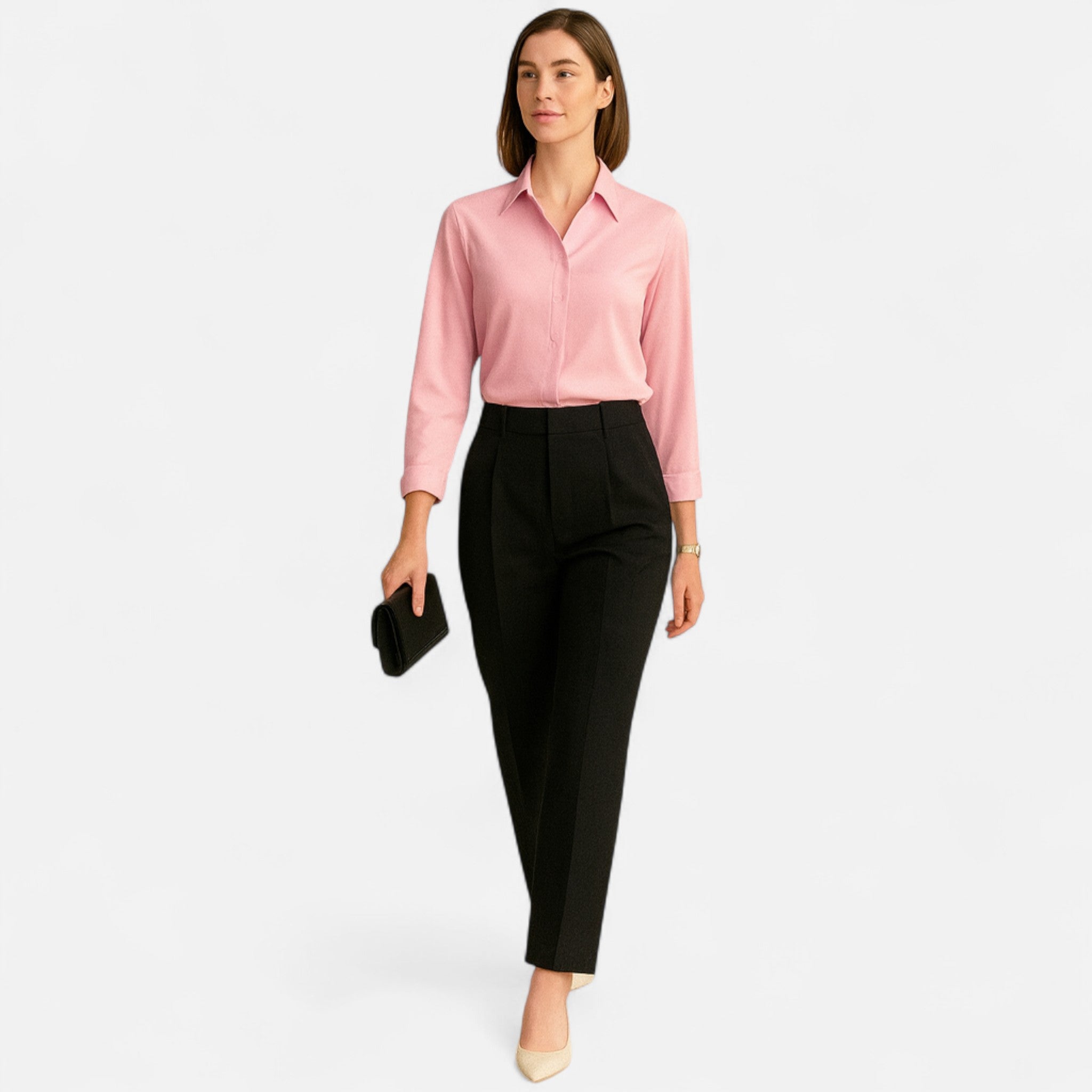 Cariova Mode | Women’s Long-Sleeve Office Blouse – Timeless Elegance