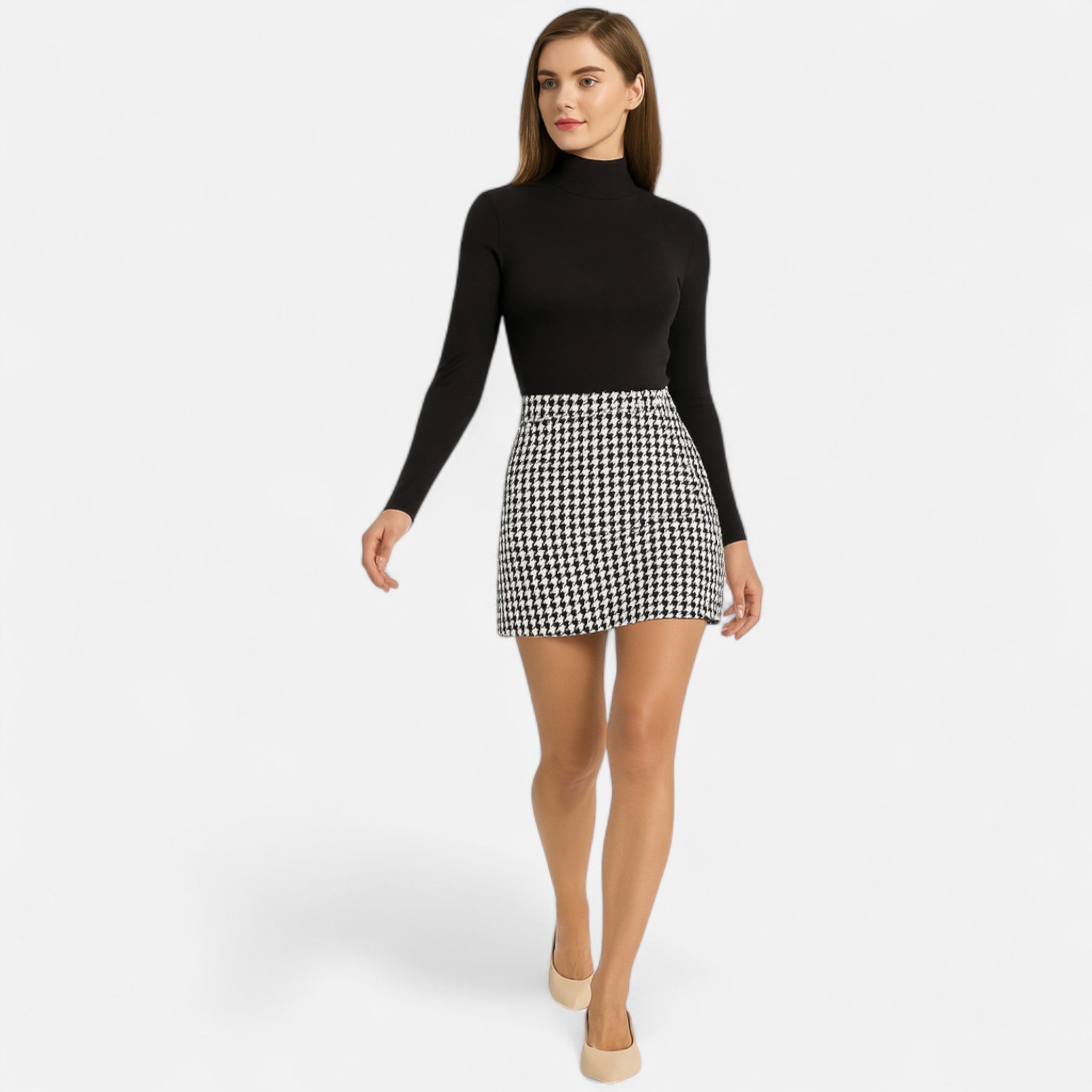Cariova Mode | Women’s High-Waisted Mini Skirt – Timeless Elegance