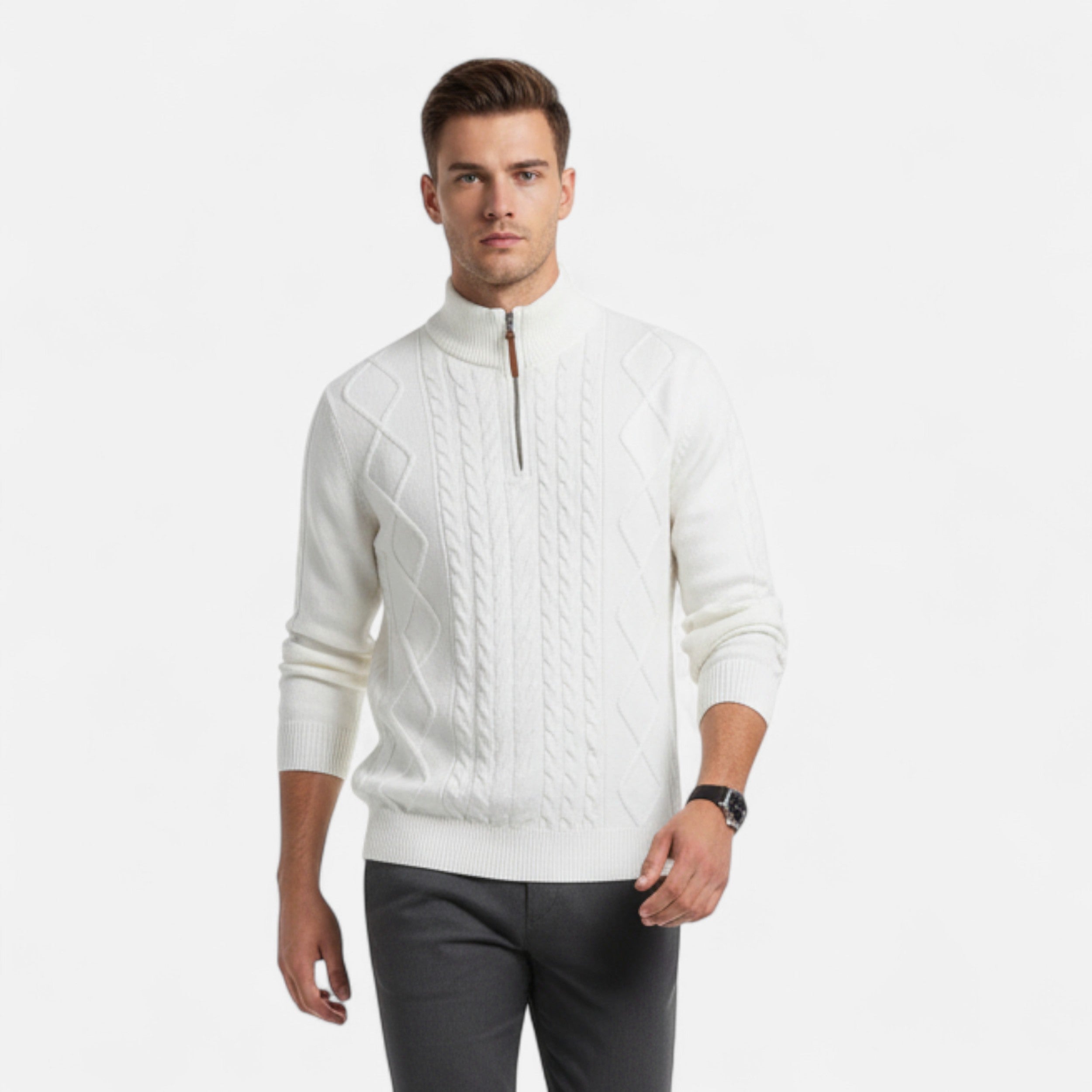Cariova Mode I Men's Half Zip Sweater