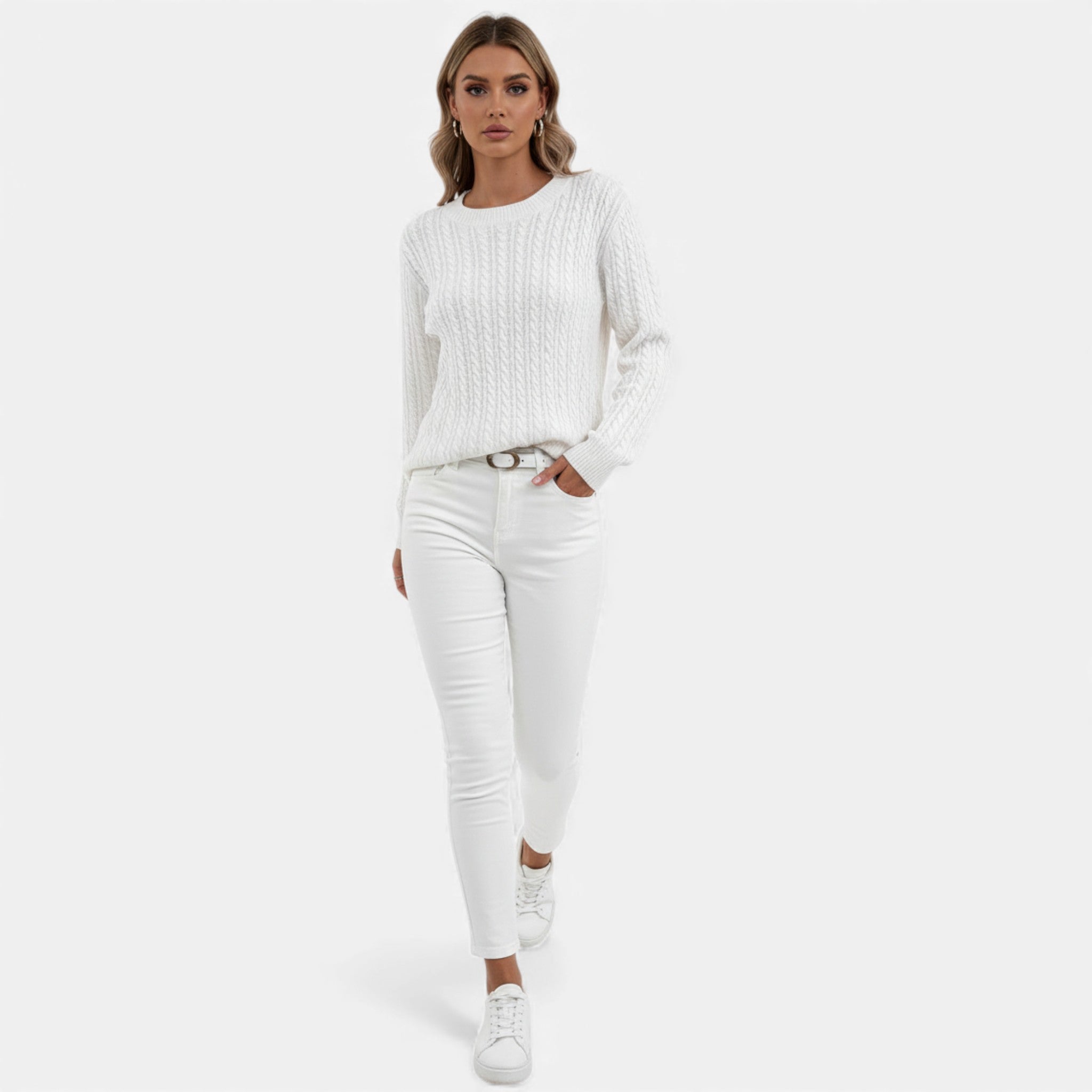Cariova Mode | Women’s Cashmere-Soft Ribbed Sweater