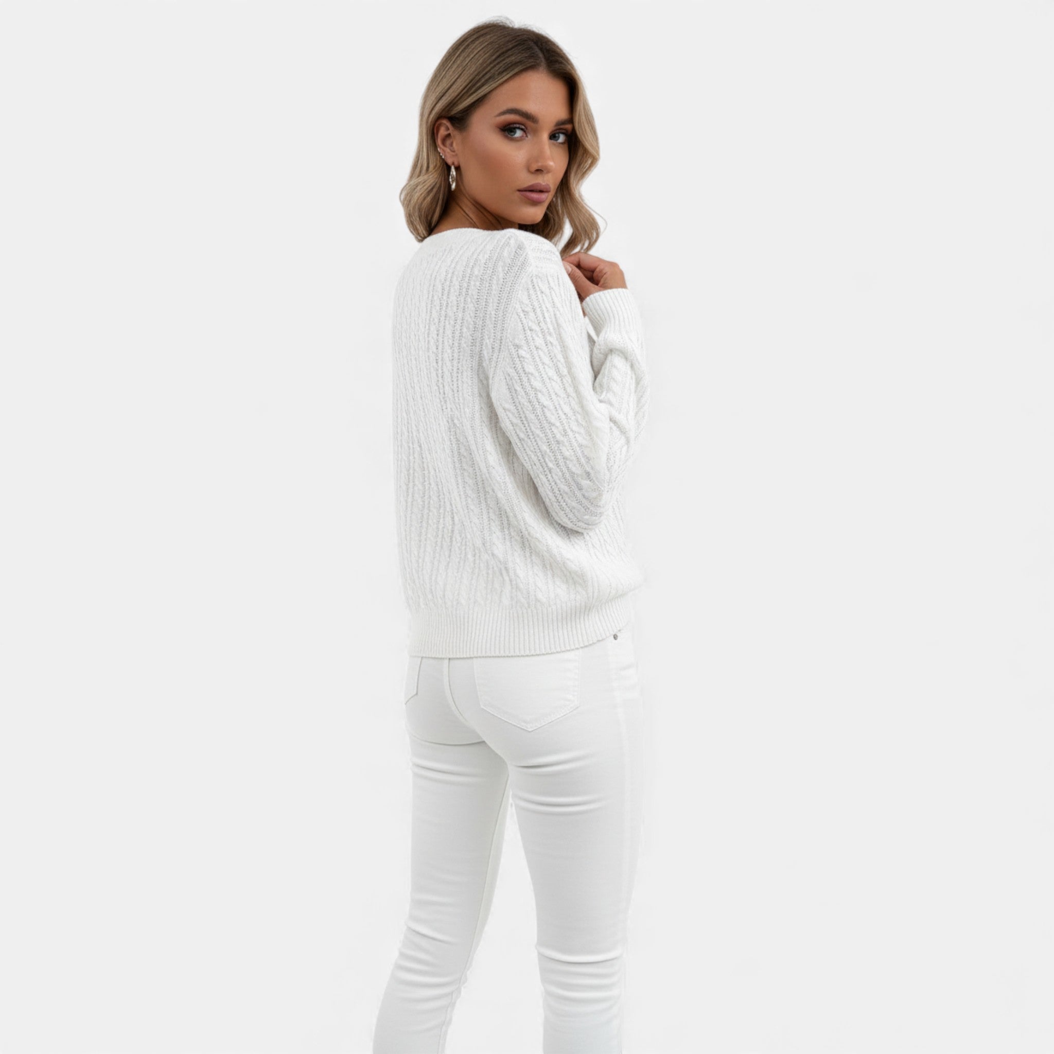 Cariova Mode | Women’s Cashmere-Soft Ribbed Sweater