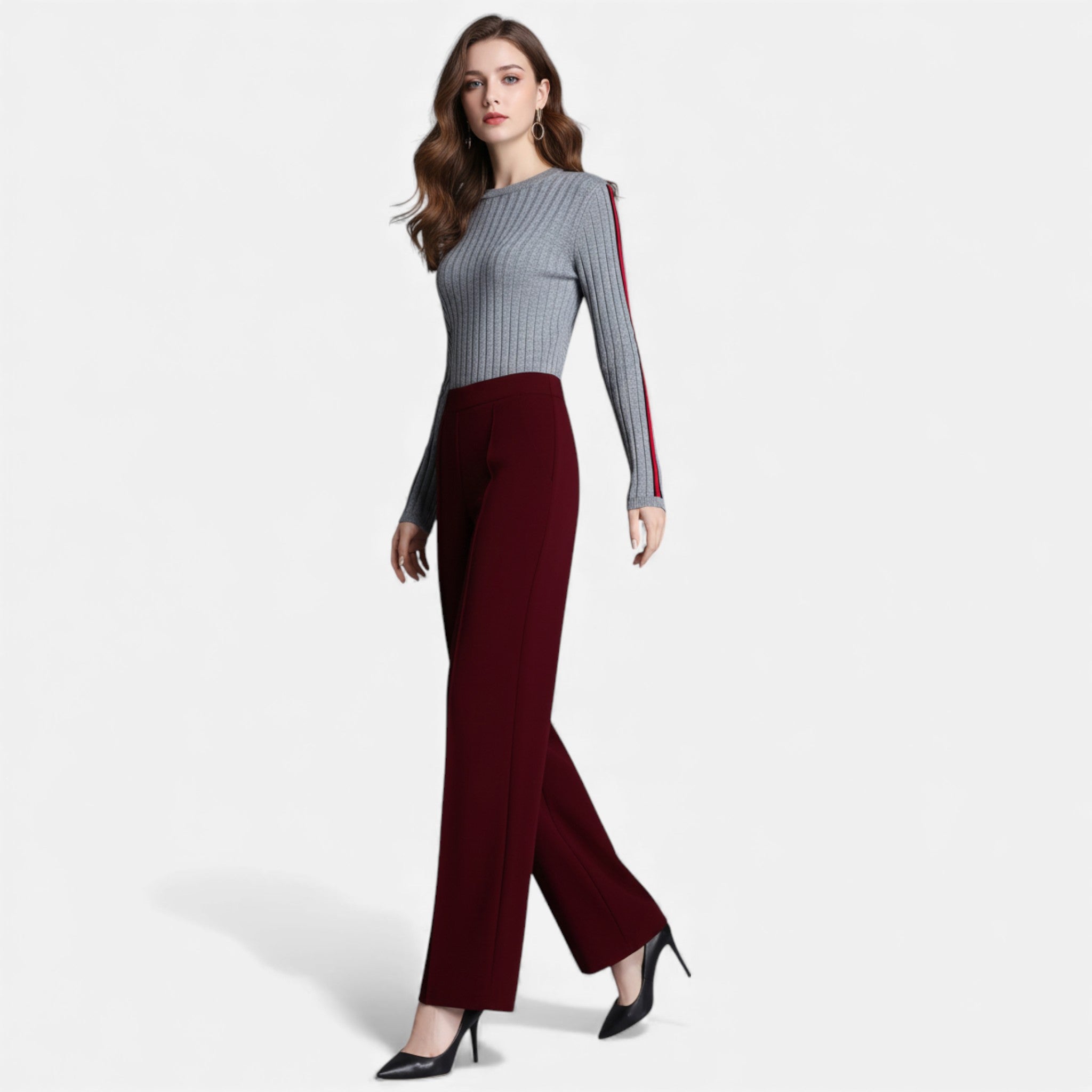 Cariova Mode | Women’s Heritage High-Waist Wide-Leg Trousers