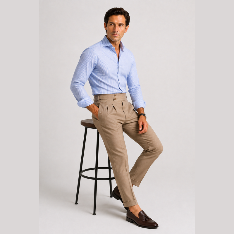 Cariova Mode I Men's Suit Pants - Polyester Comfort Loose Fit Dress Trousers