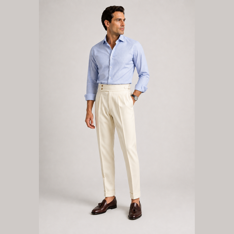 Cariova Mode I Men's Suit Pants - Polyester Comfort Loose Fit Dress Trousers