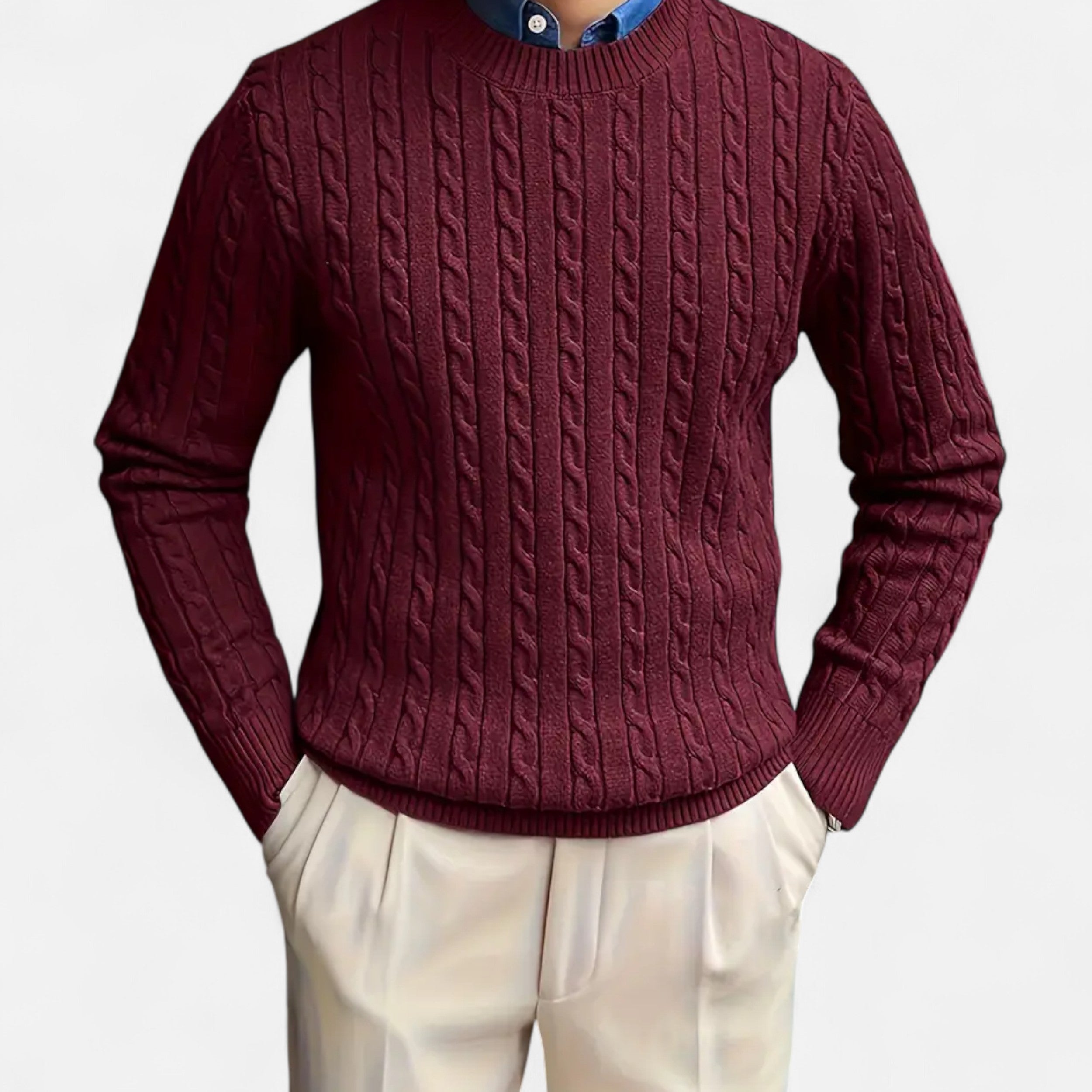 Cariova Mode I Men's Round Neck Sweater