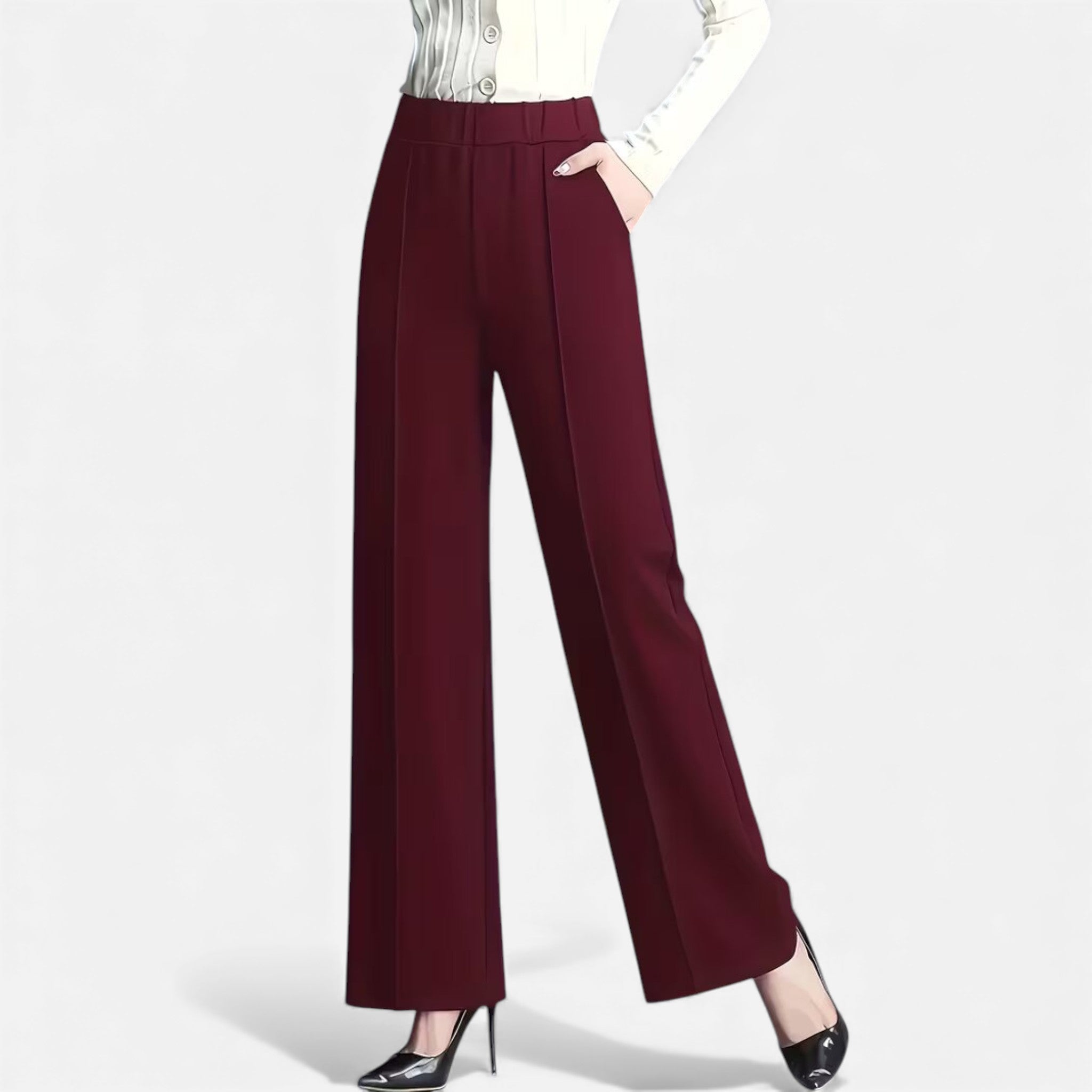 Cariova Mode | Women’s Heritage High-Waist Wide-Leg Trousers