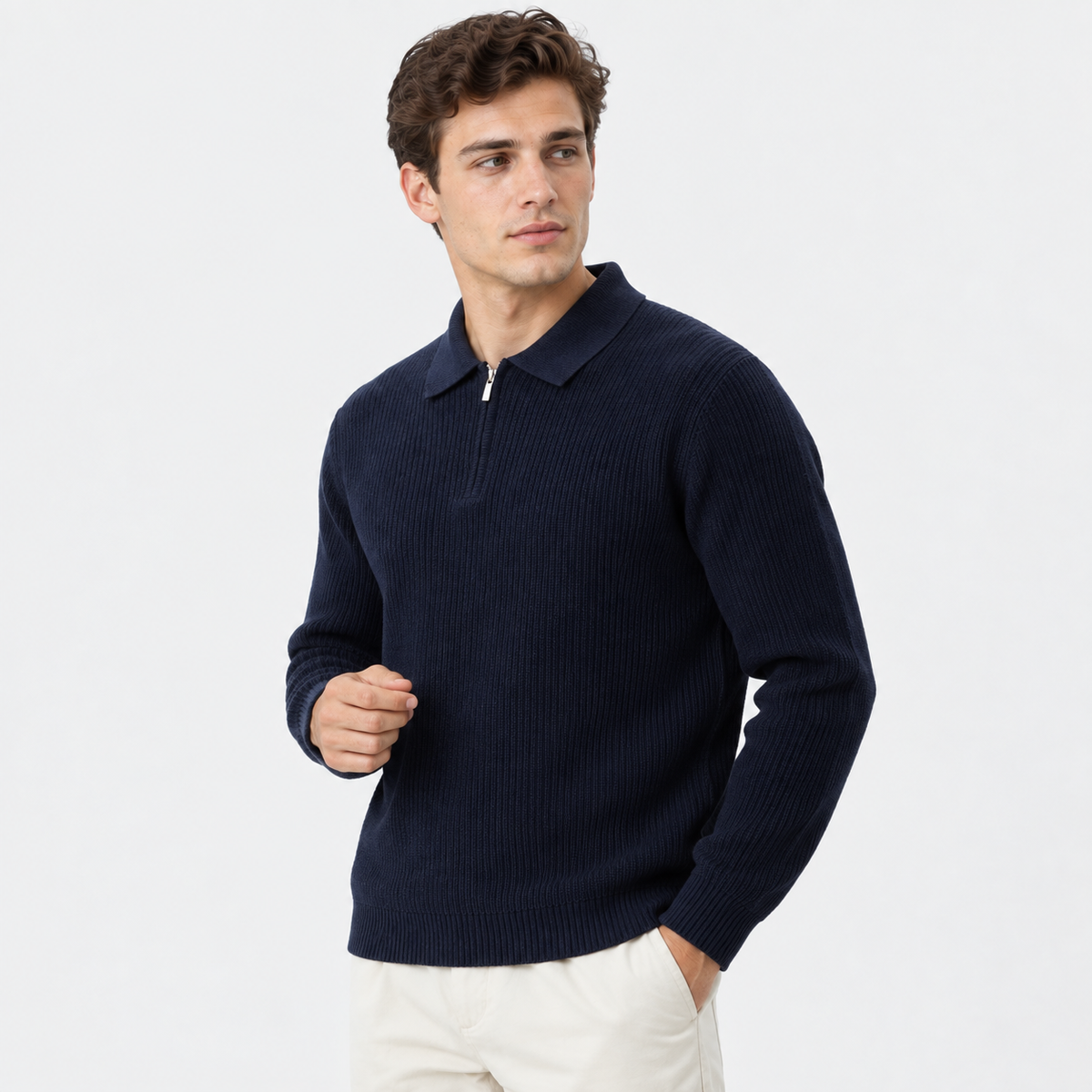 Cariova Mode I Men's Viscose Blend Pullover Sweater - Business Casual