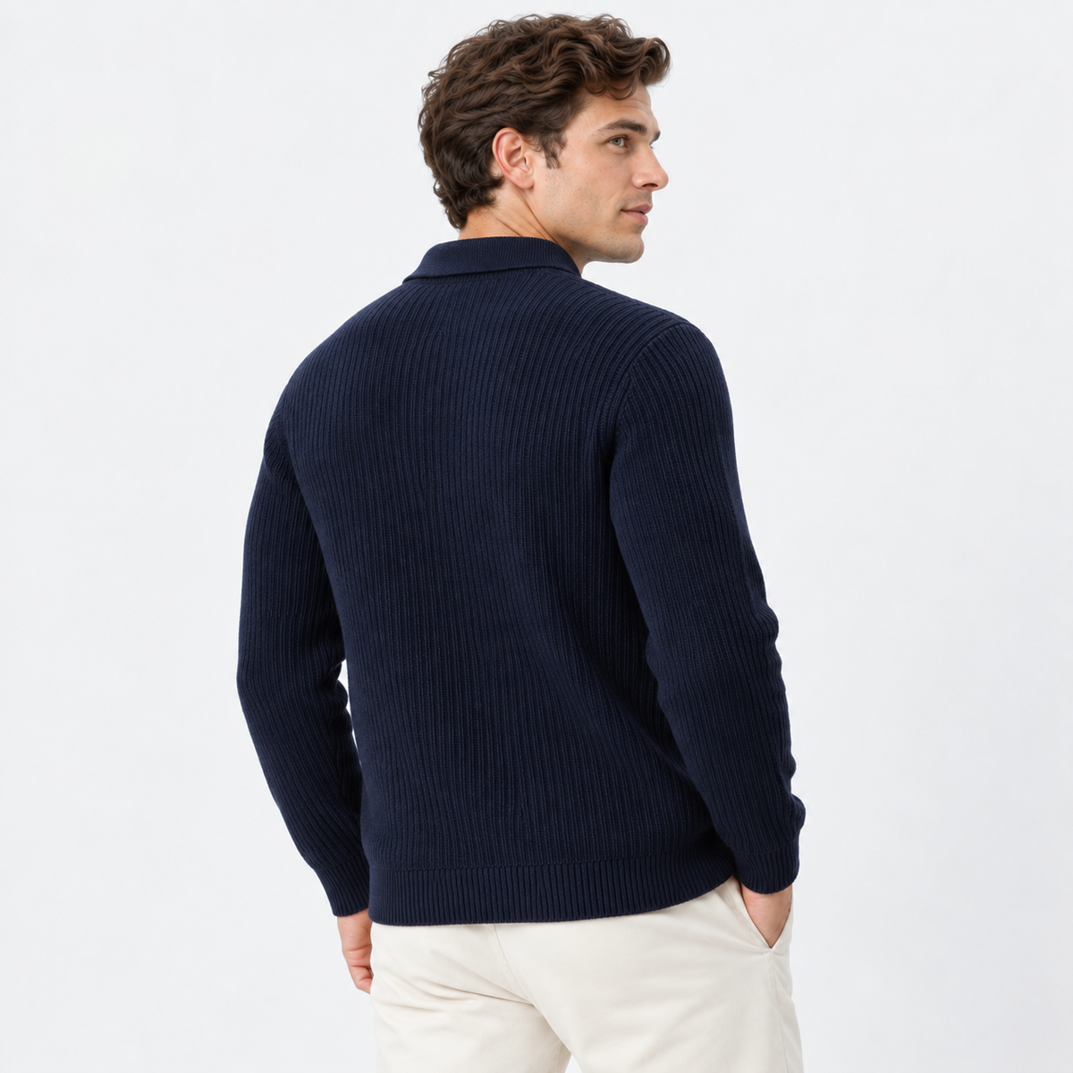 Cariova Mode I Men's Viscose Blend Pullover Sweater - Business Casual