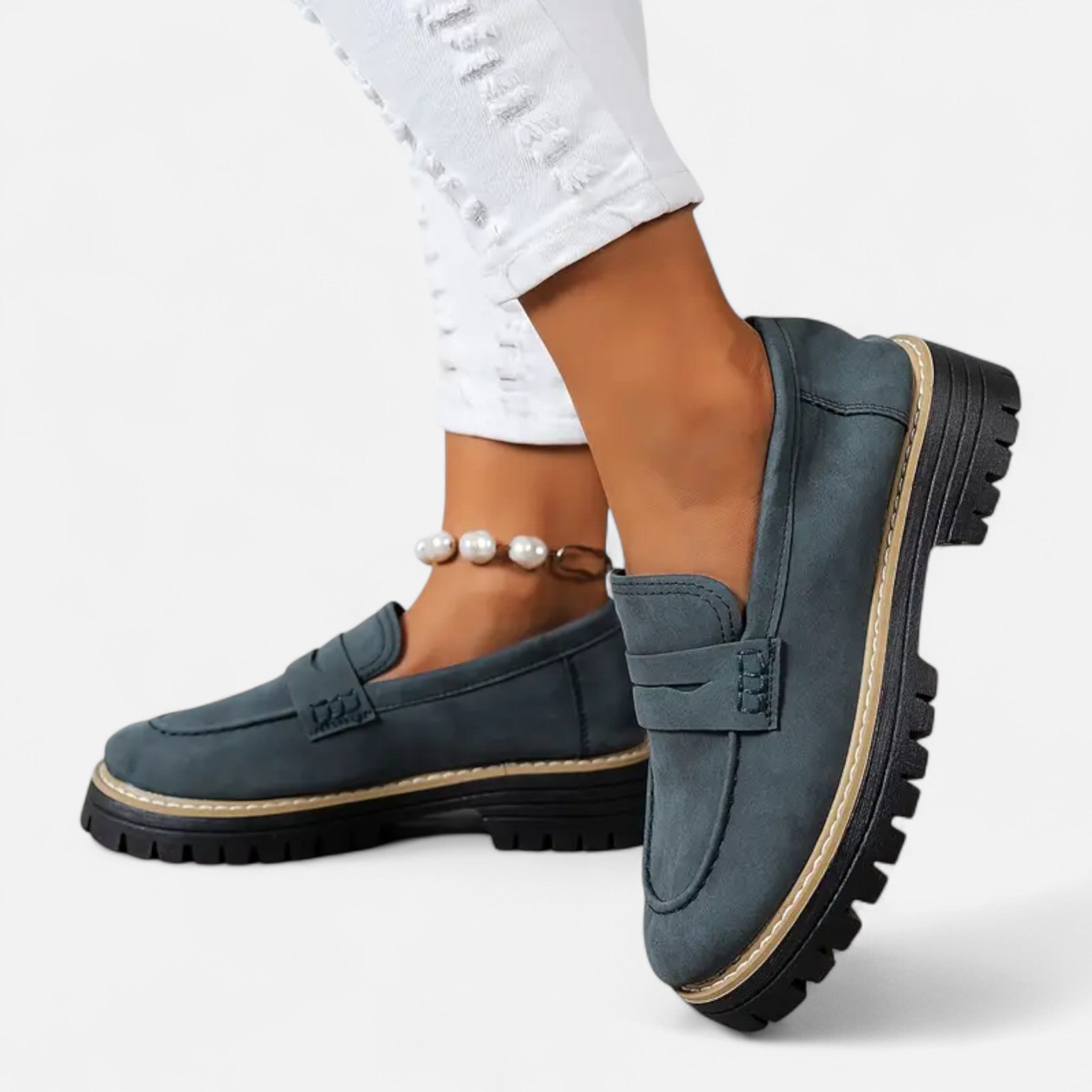 Cariova Mode | Women’s Retro Chunky Loafers – Heritage Edge