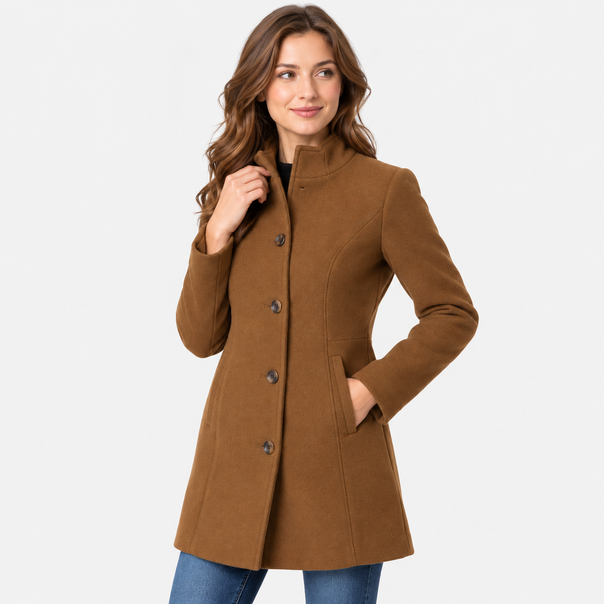 Cariova Mode I Women's Casual Coat - Solid Color Long Sleeve Outerwear
