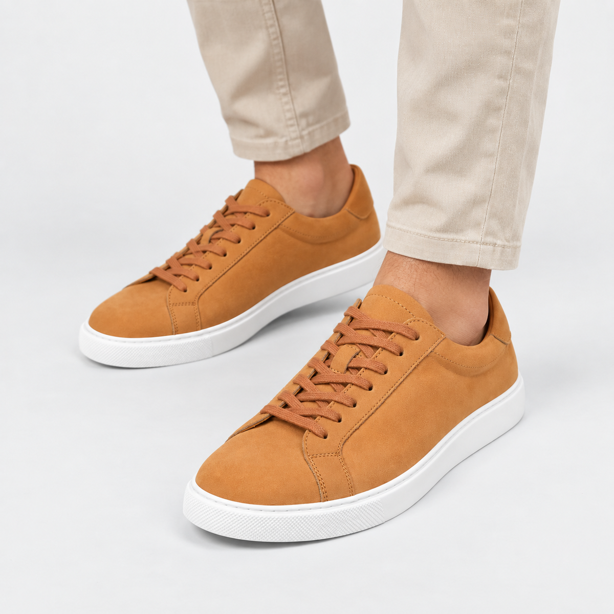 Cariova Mode I Men's Full-Grain Leather Casual Shoes - Lace-Up