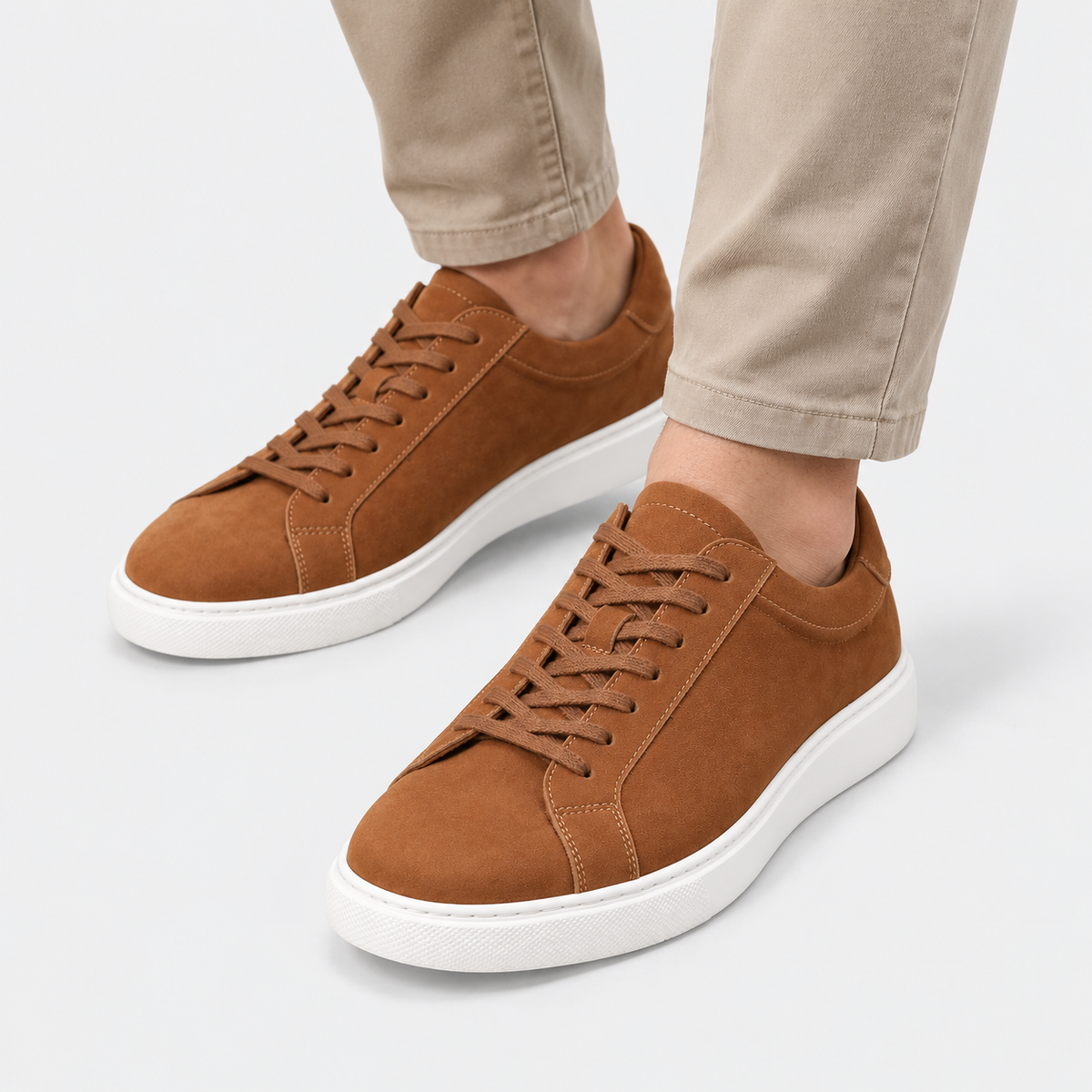 Cariova Mode I Men's Full-Grain Leather Casual Shoes - Lace-Up