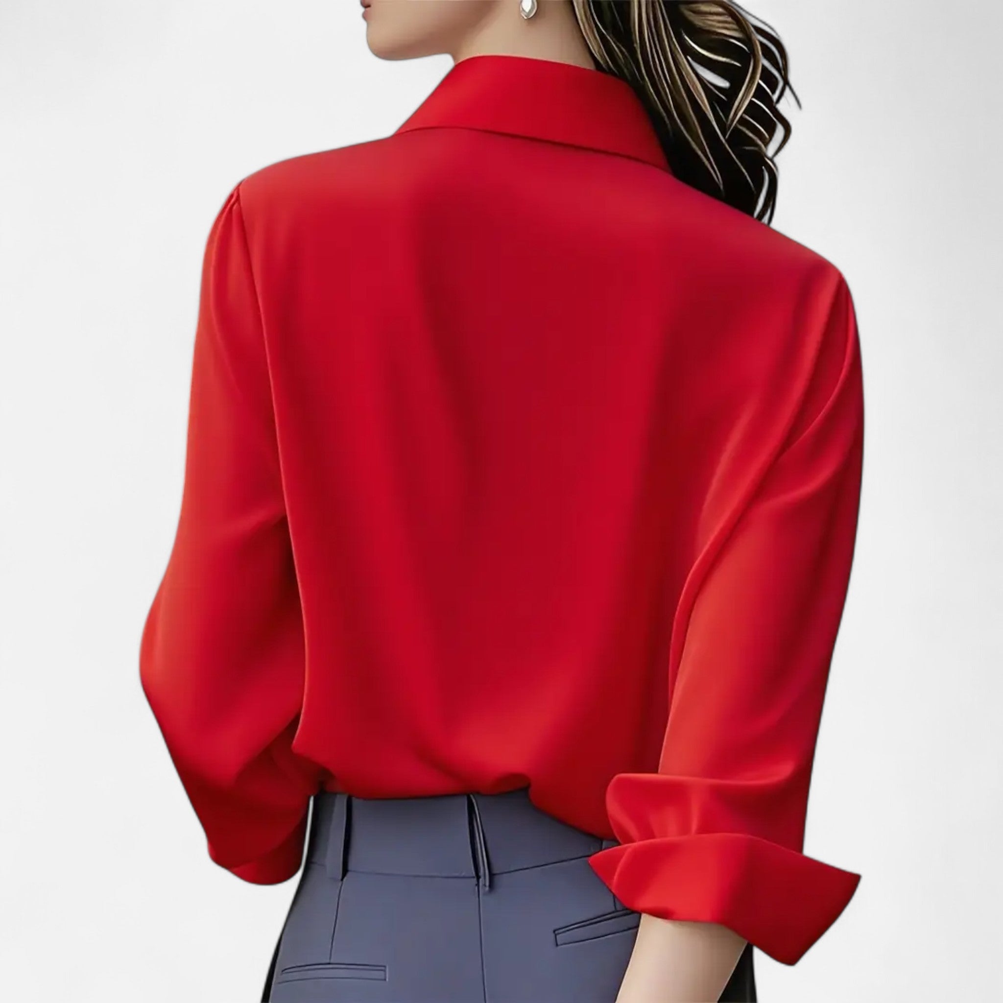 Cariova Mode | Women’s Long-Sleeve Office Blouse – Timeless Elegance