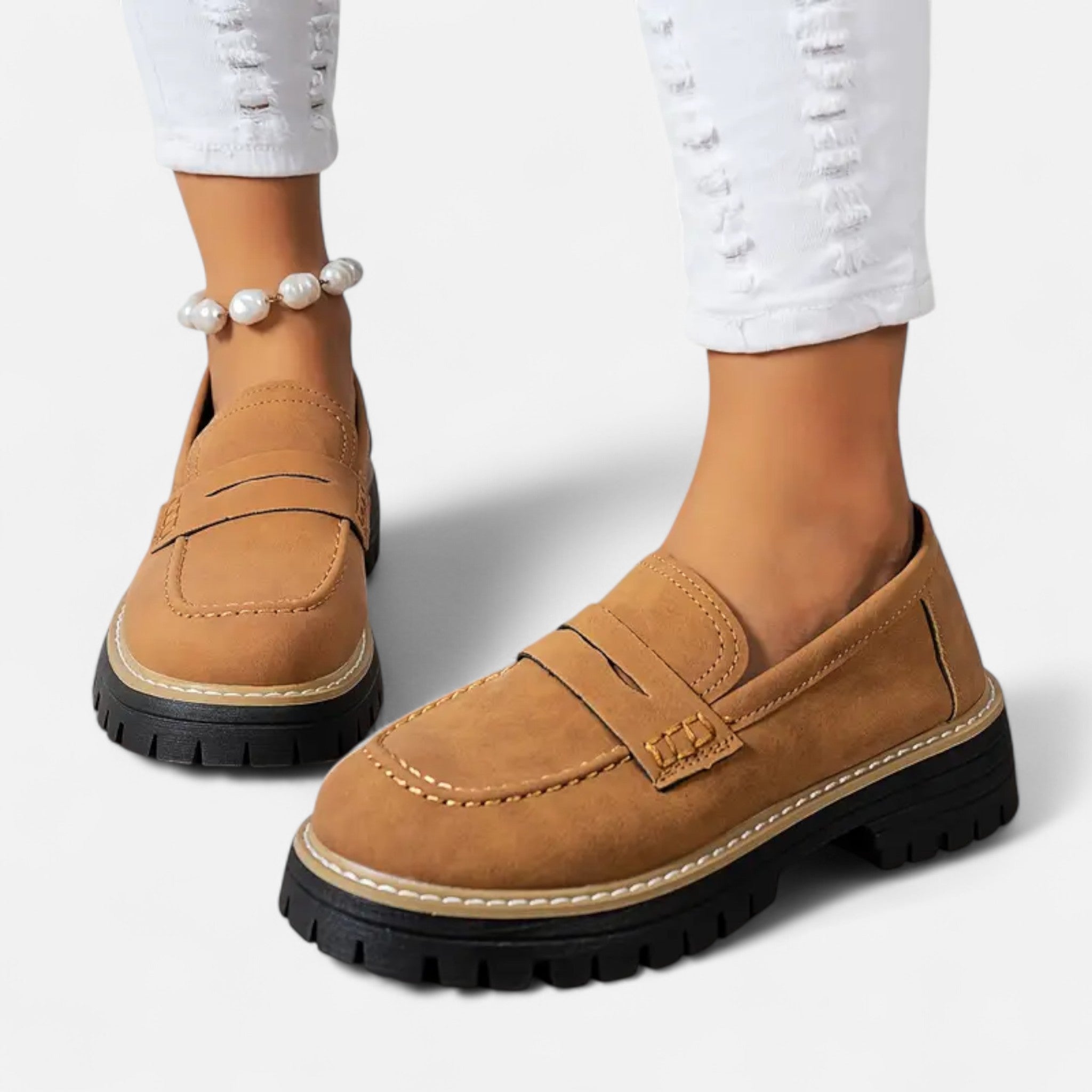 Cariova Mode | Women’s Retro Chunky Loafers – Heritage Edge