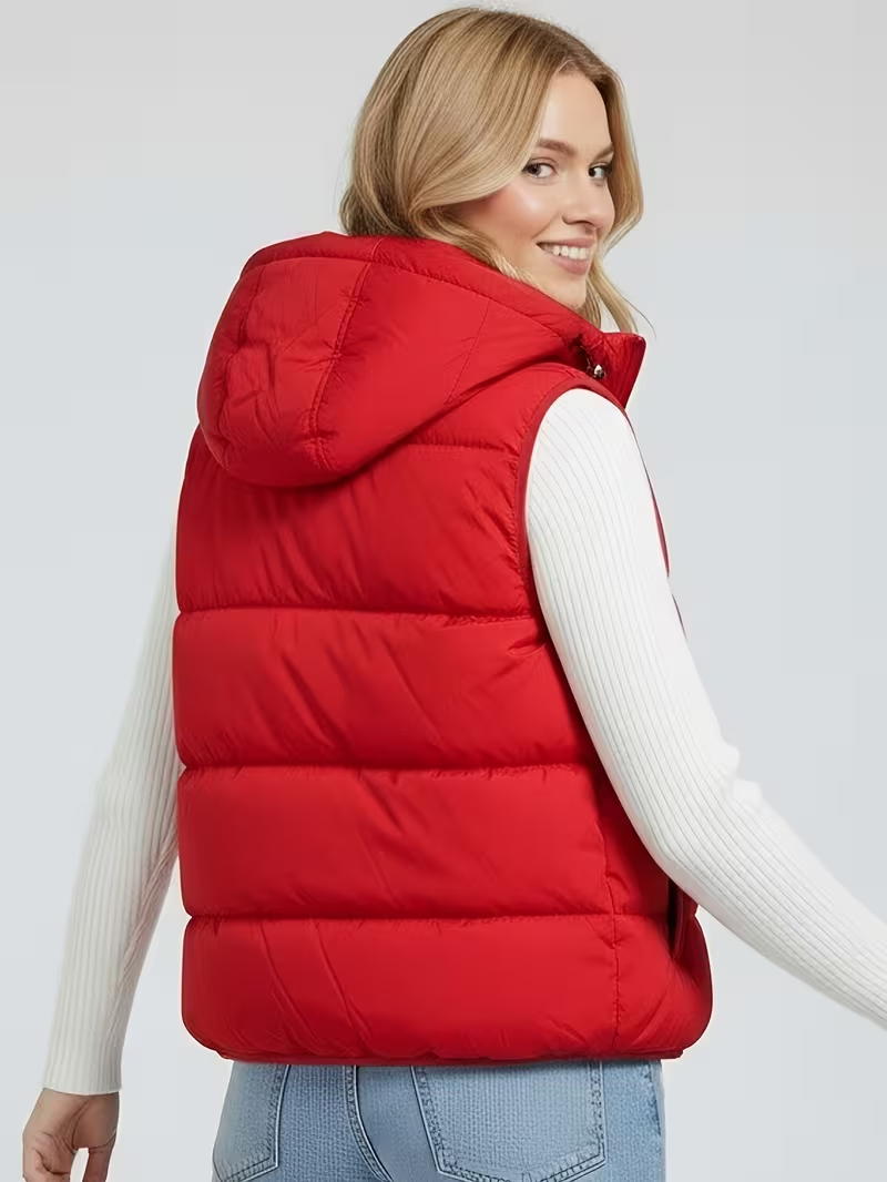 Cariova Mode | Women's Hooded Sleeveless Gilet