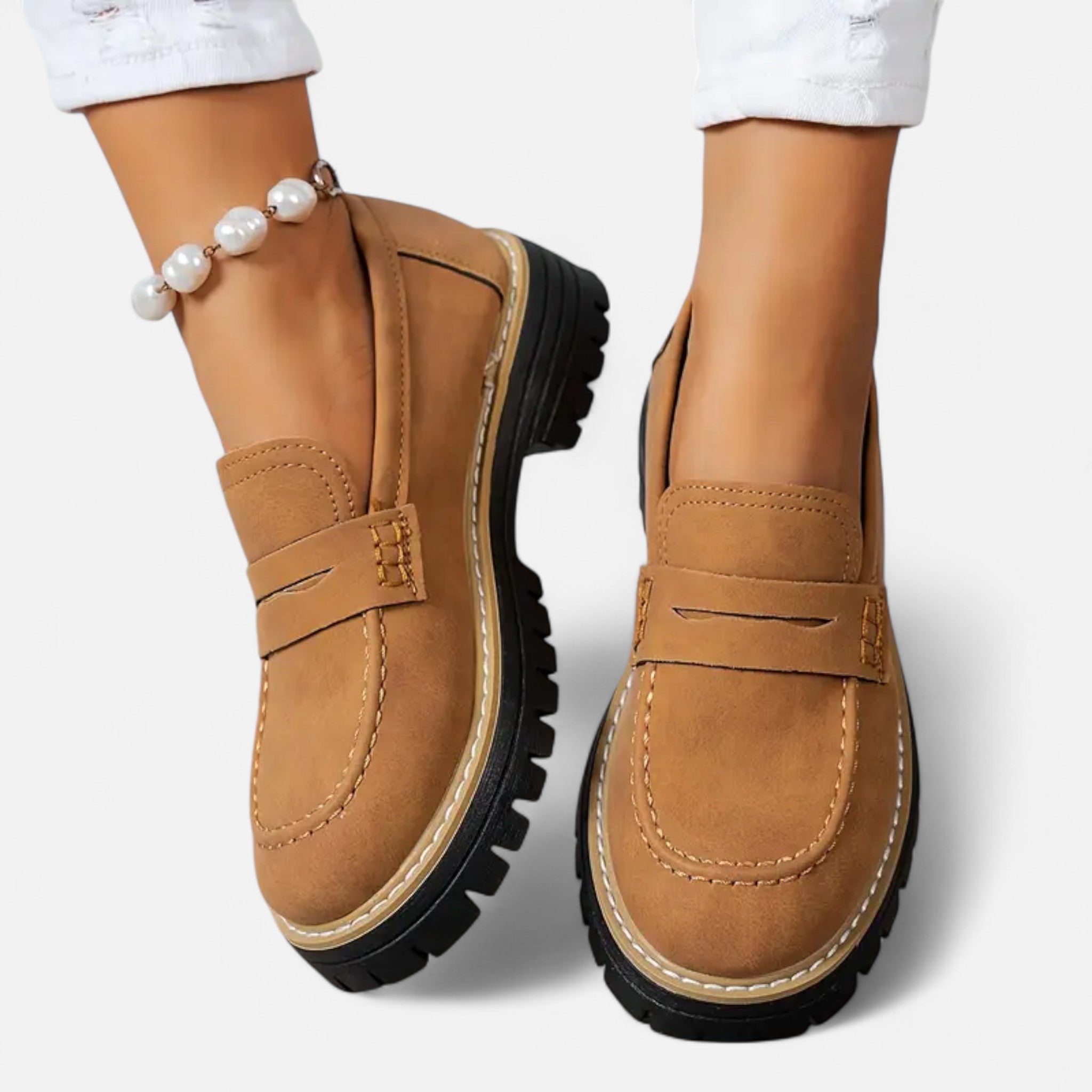 Cariova Mode | Women’s Retro Chunky Loafers – Heritage Edge