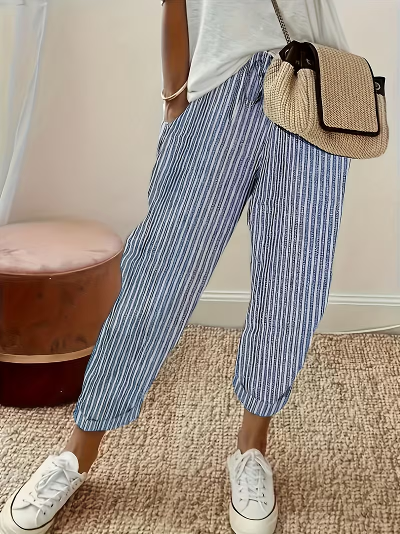 Cariova Mode I Women's Striped Casual Pants