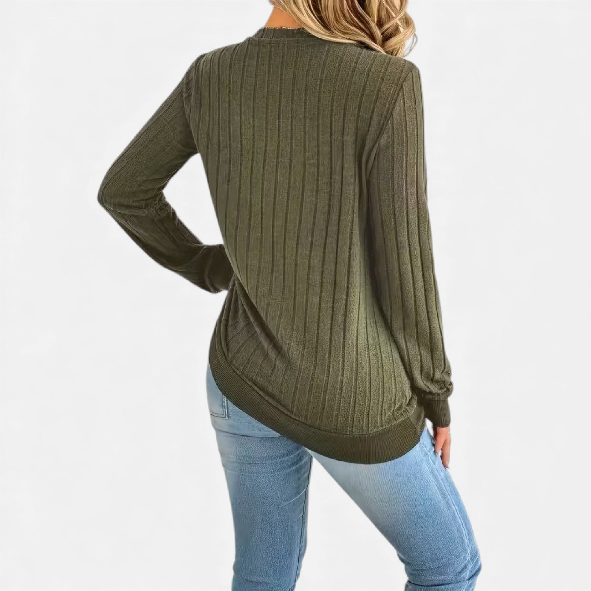 Cariova Mode | Women’s V-Neck Cashmere-Feel Sweater