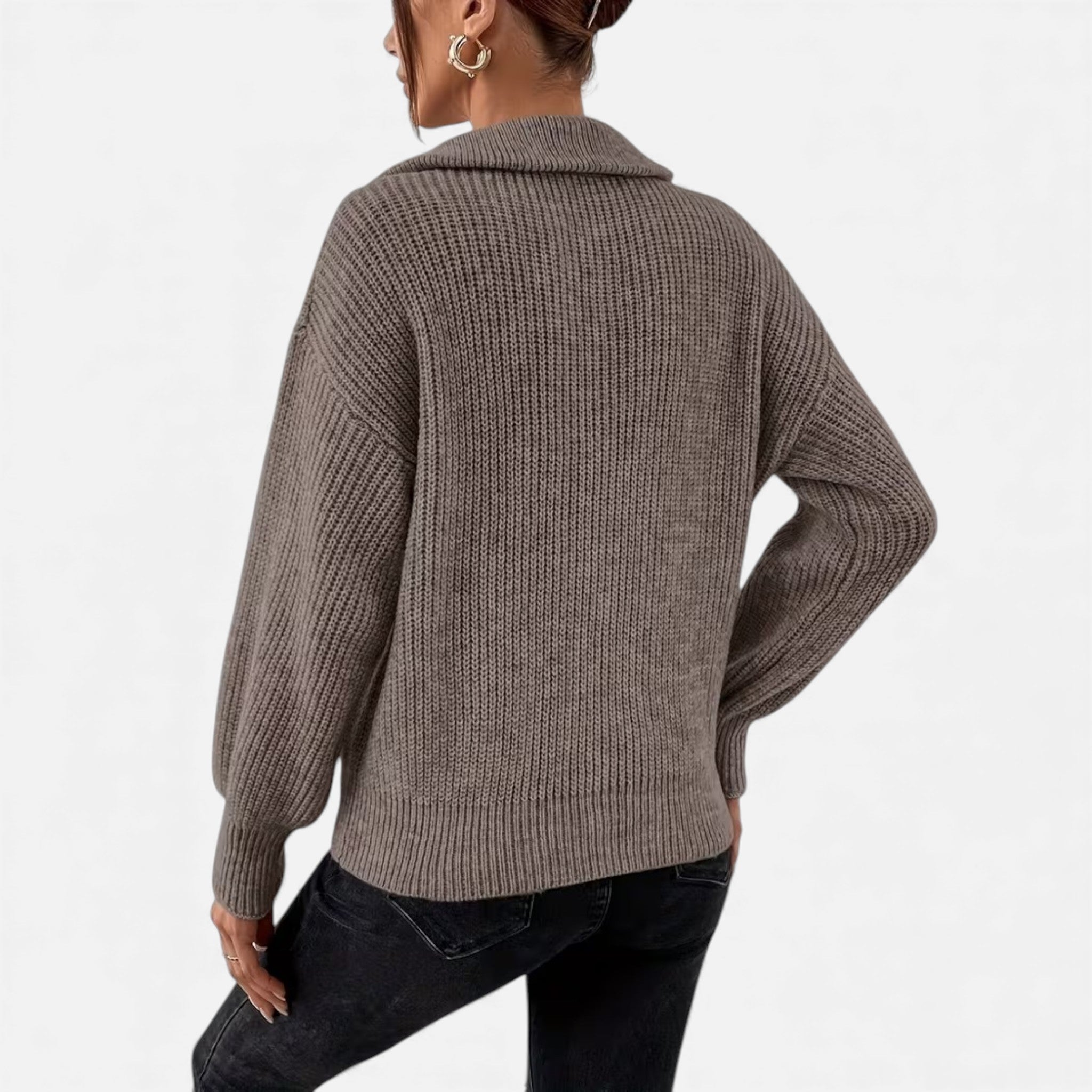 Cariova Mode | Women’s Heritage Zip‑V Sweater