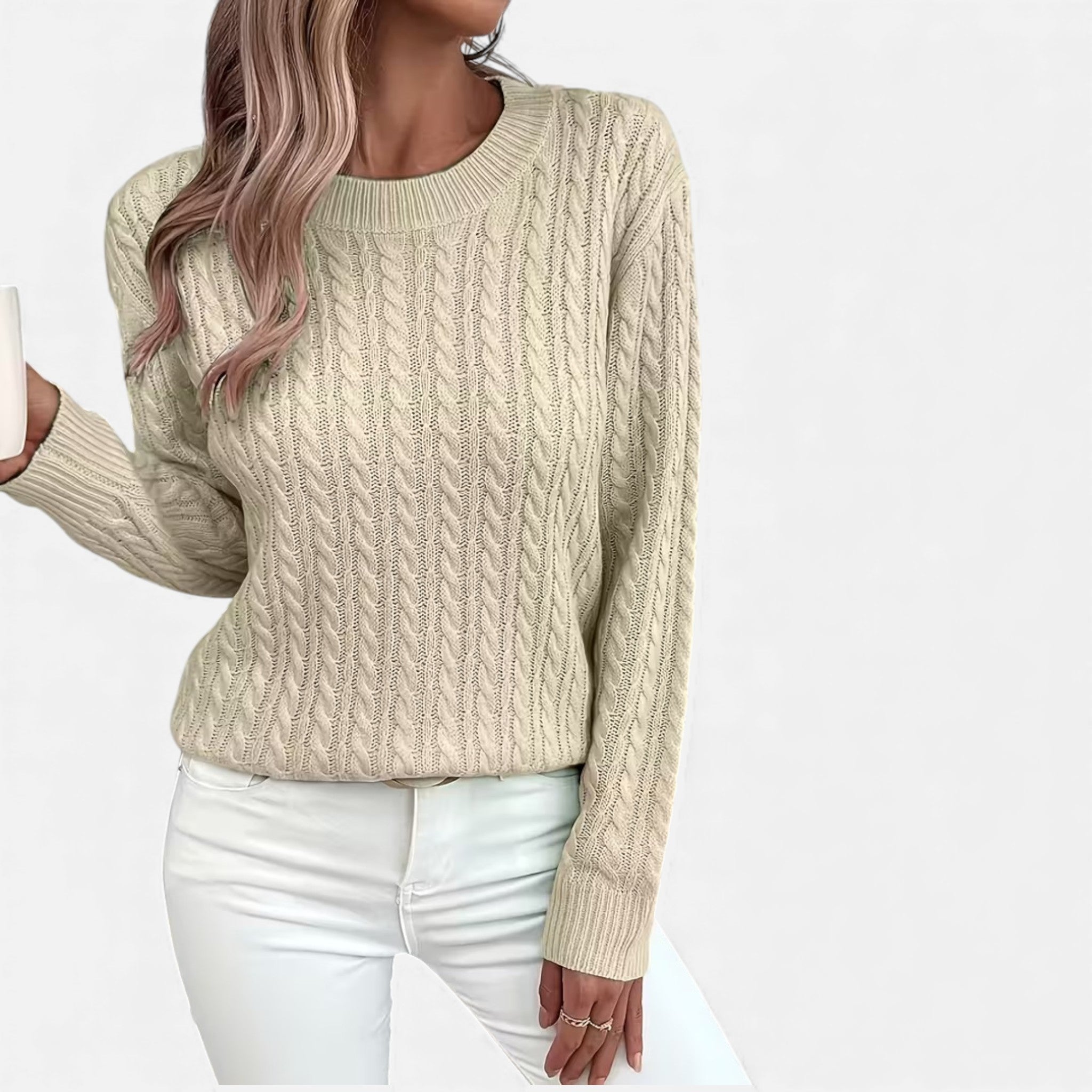 Cariova Mode | Women’s Cashmere-Soft Ribbed Sweater