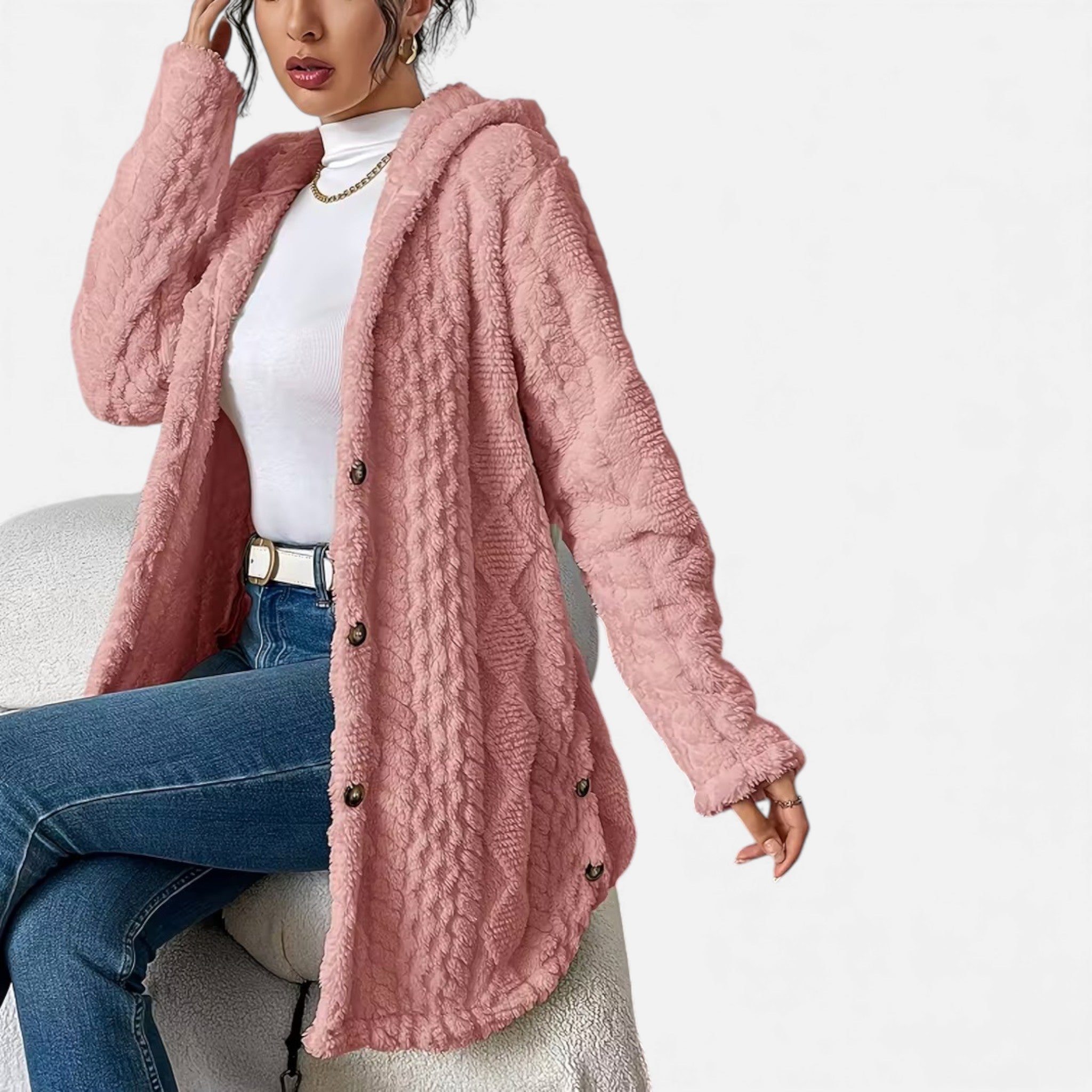 Cariova Mode | Women’s Heritage Jacquard Hooded Coat