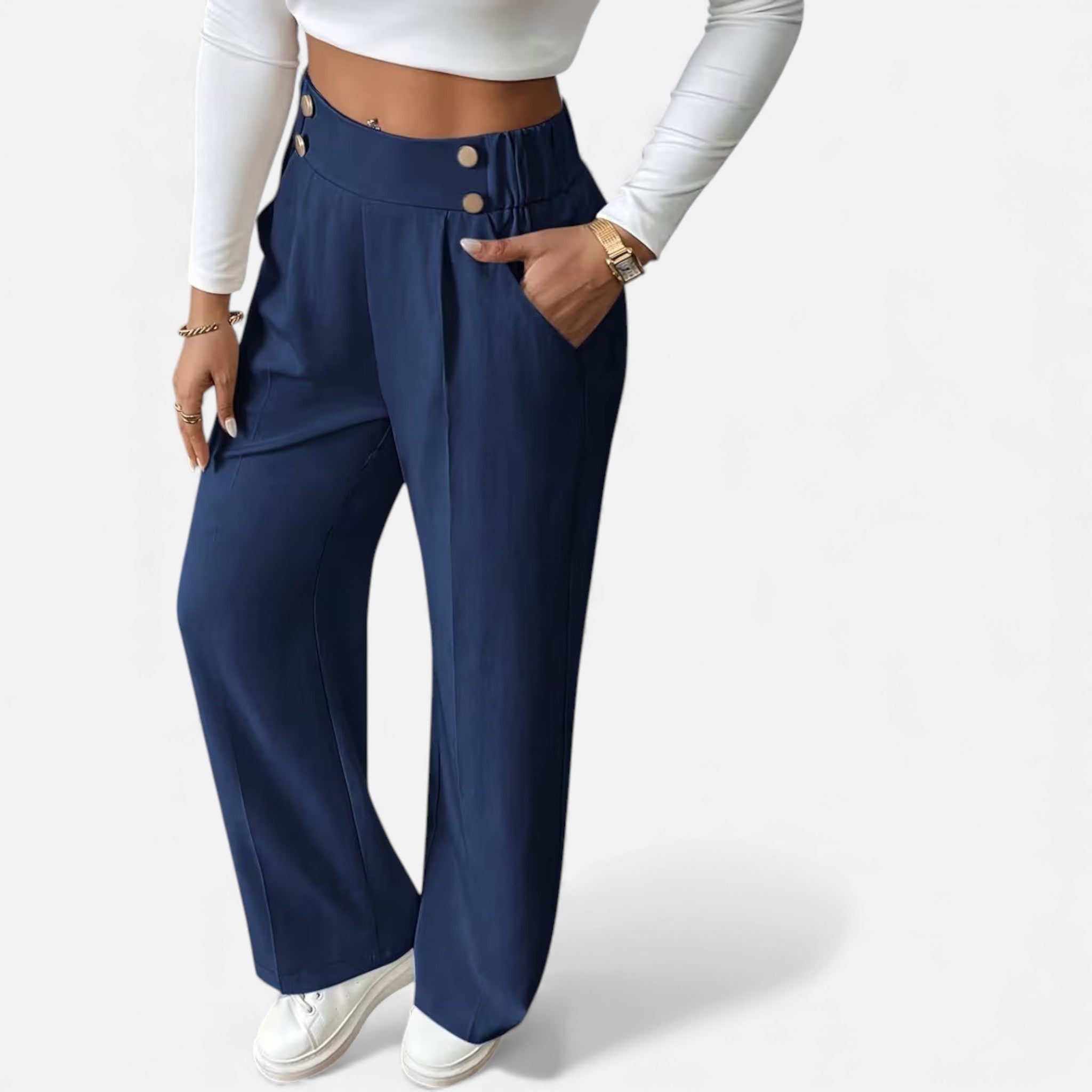 Cariova Mode | Women’s Riviera High-Waist Wide-Leg Trousers