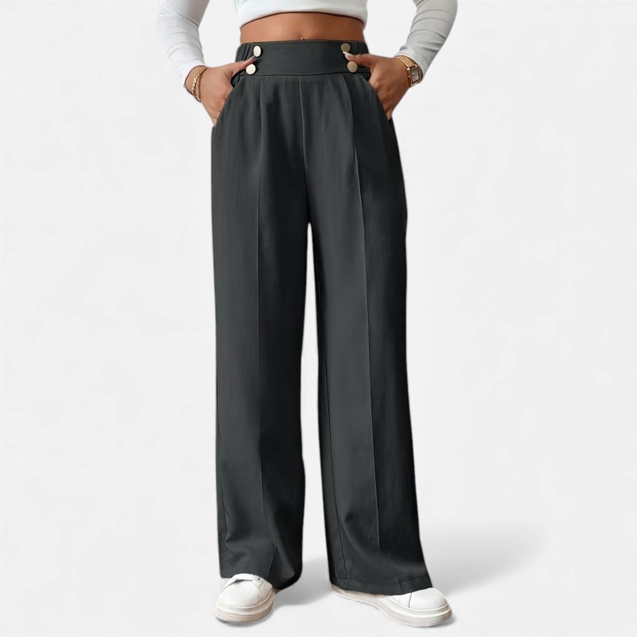 Cariova Mode | Women’s Riviera High-Waist Wide-Leg Trousers