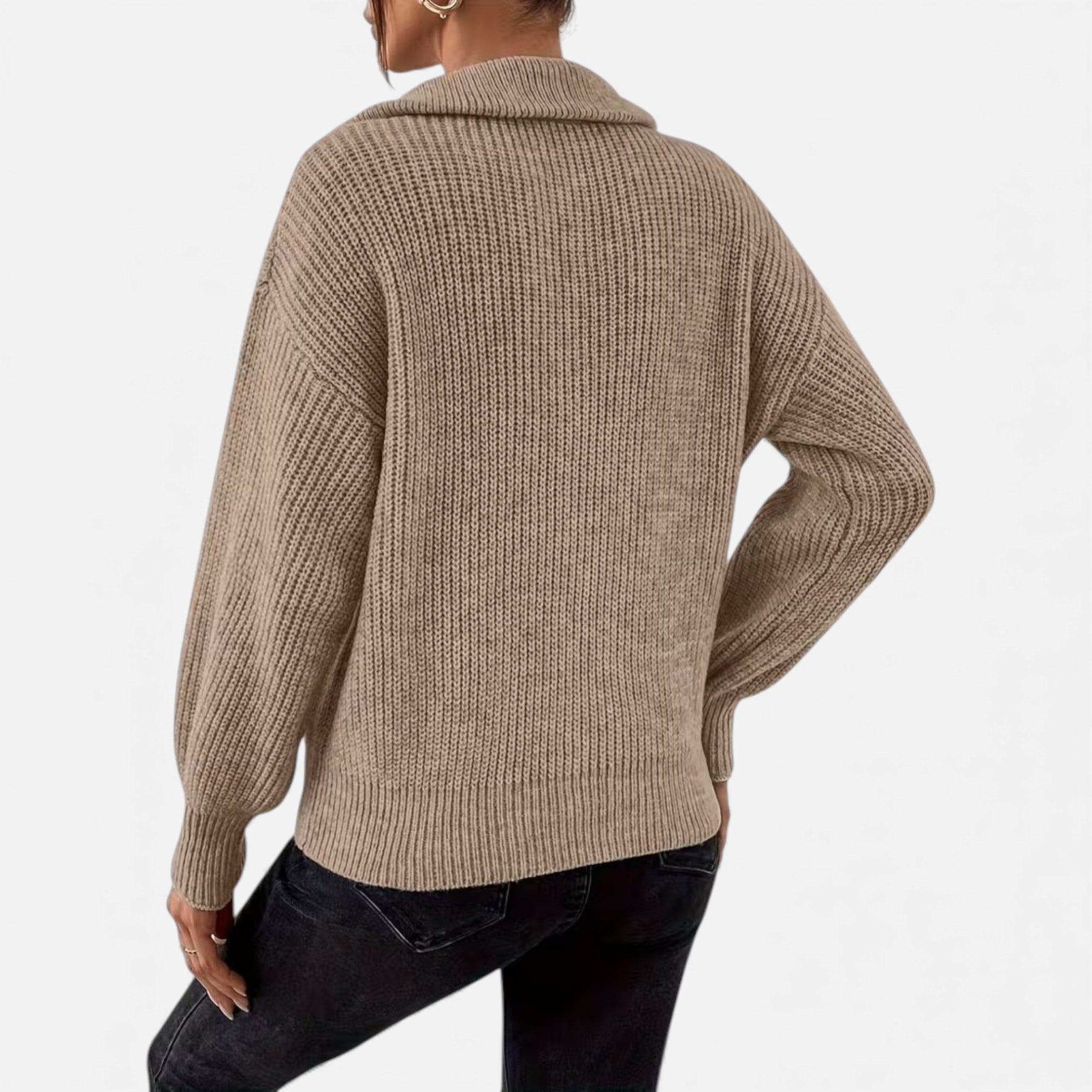 Cariova Mode | Women’s Heritage Zip‑V Sweater