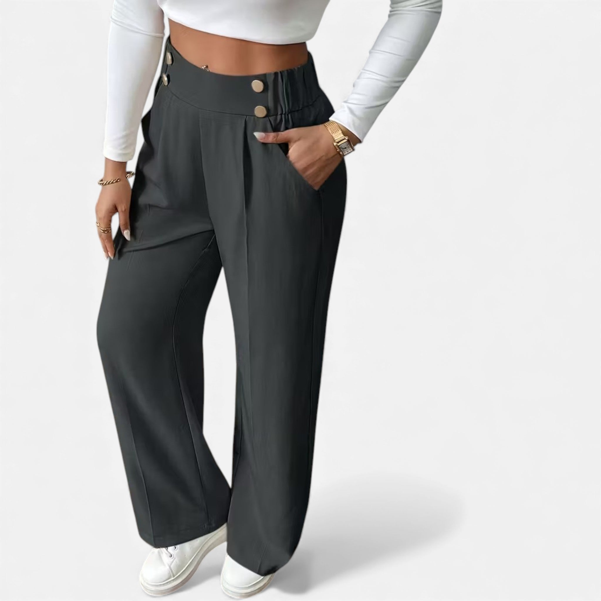 Cariova Mode | Women’s Riviera High-Waist Wide-Leg Trousers
