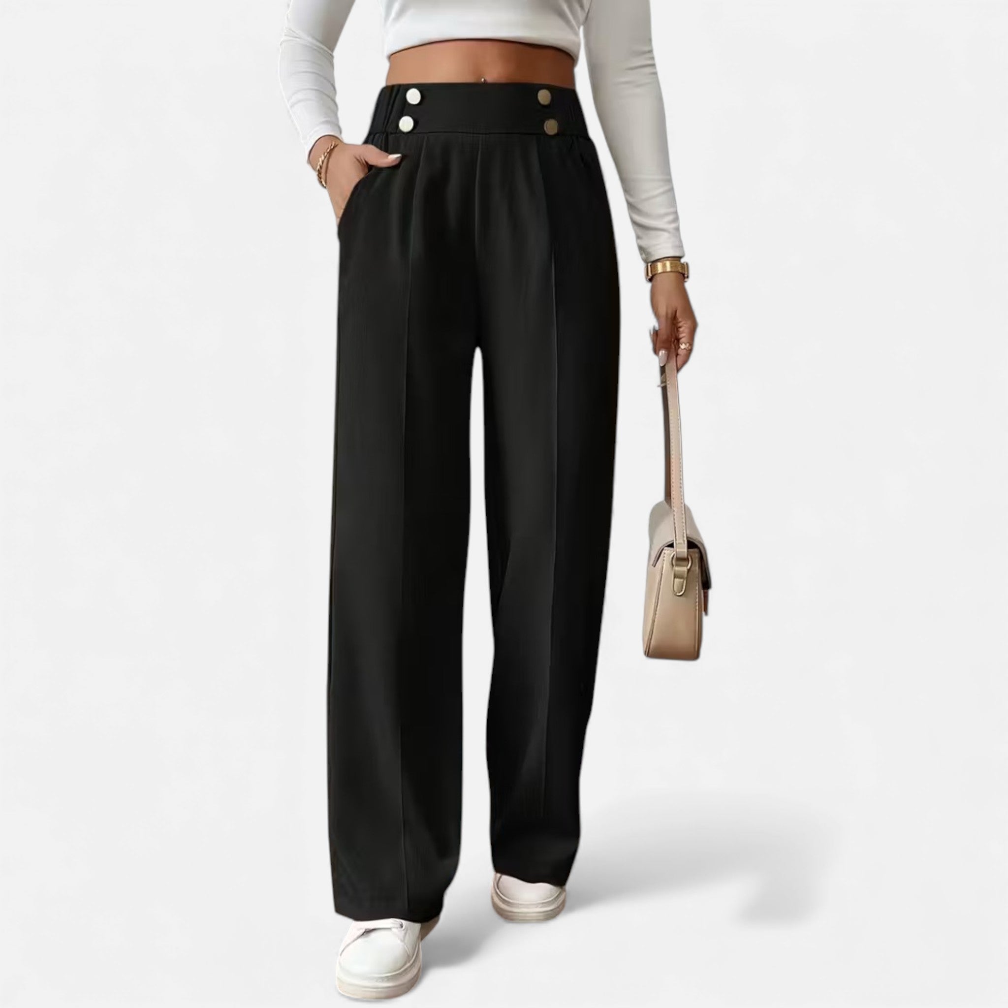 Cariova Mode | Women’s Riviera High-Waist Wide-Leg Trousers