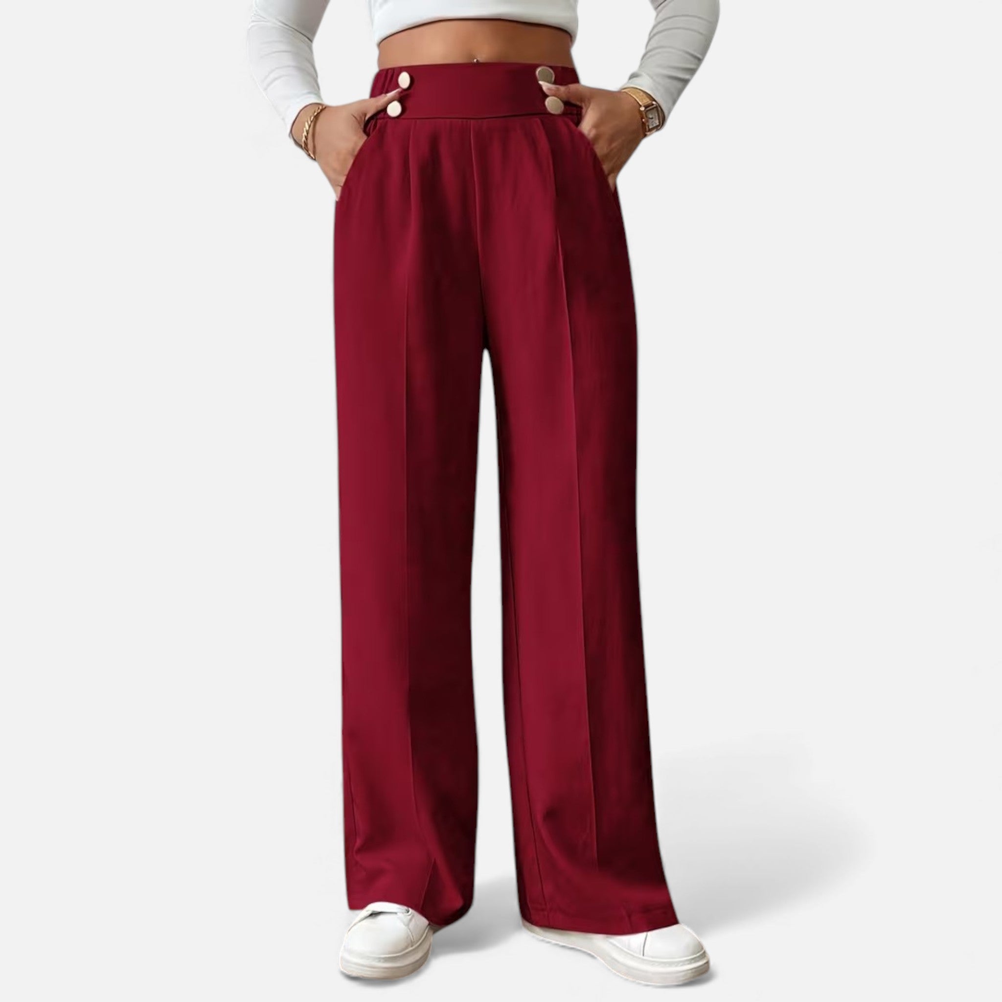 Cariova Mode | Women’s Riviera High-Waist Wide-Leg Trousers